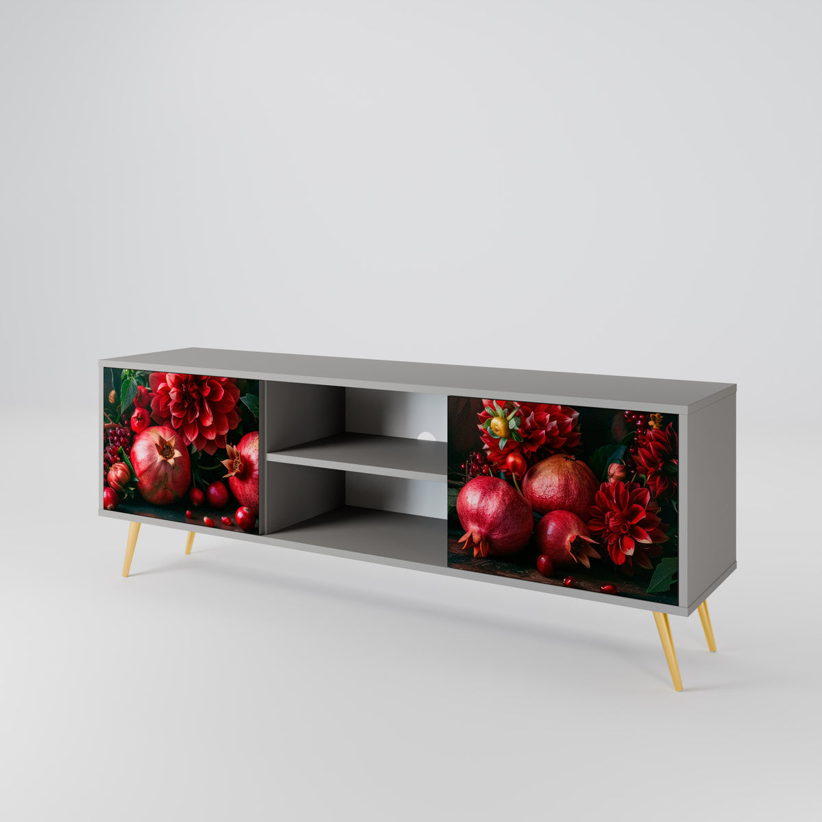 DAHLIAS AND POMEGRANATES Έπιπλο τηλεόρασης 2-θυρών