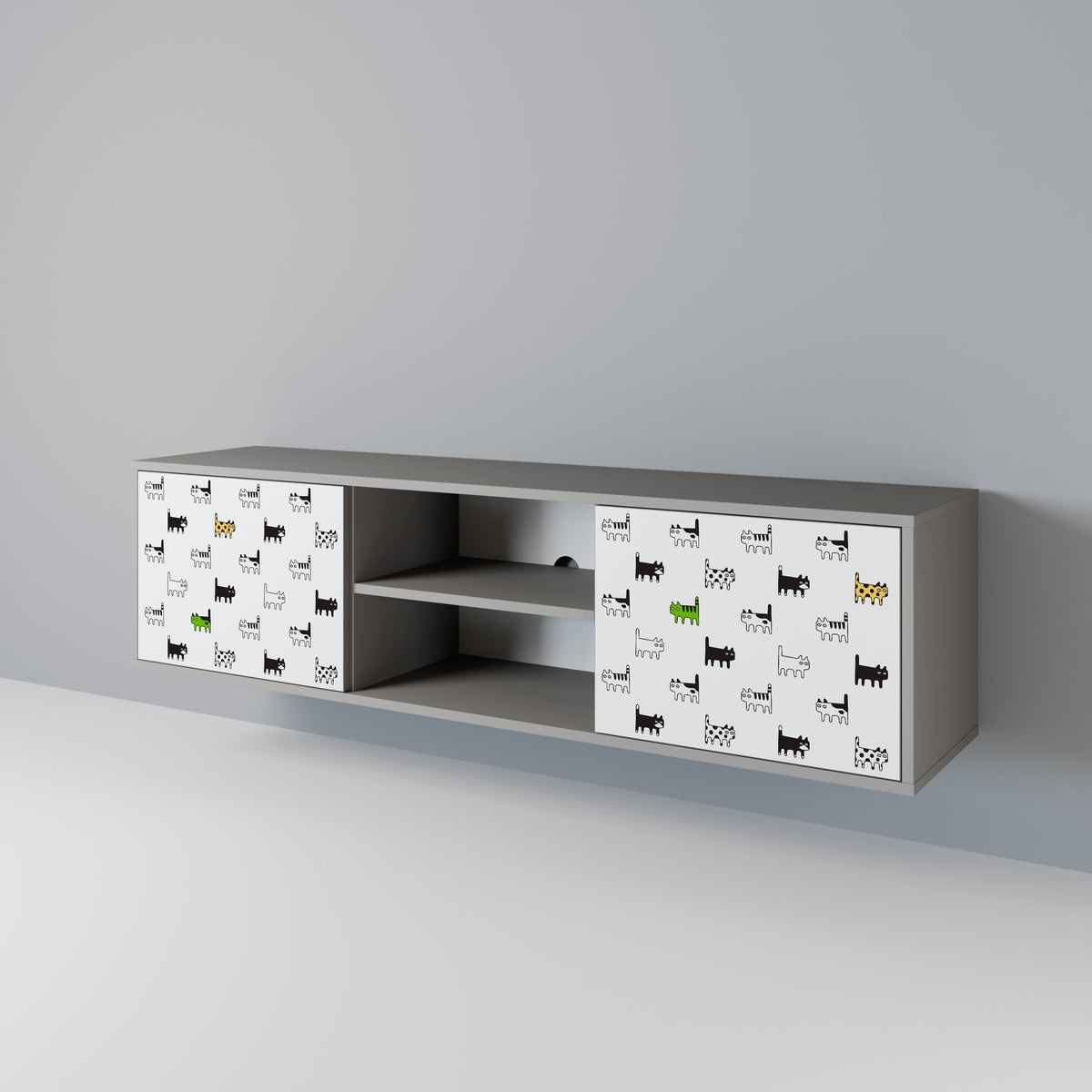 CATS COMPILATION Έπιπλο τηλεόρασης 2-θυρών