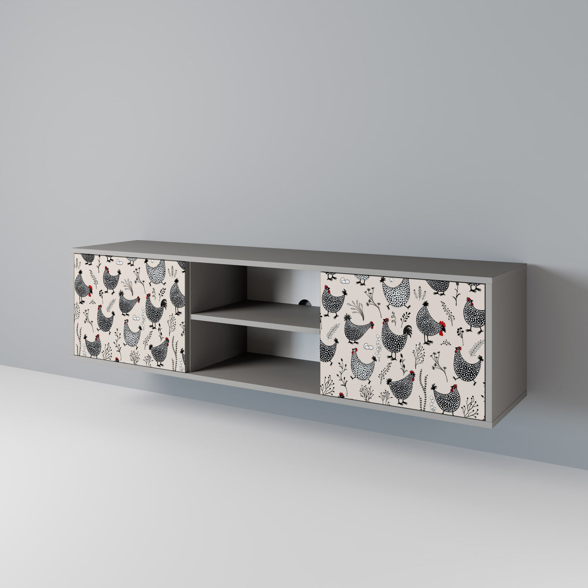 HAPPY HENS Έπιπλο τηλεόρασης 2-θυρών