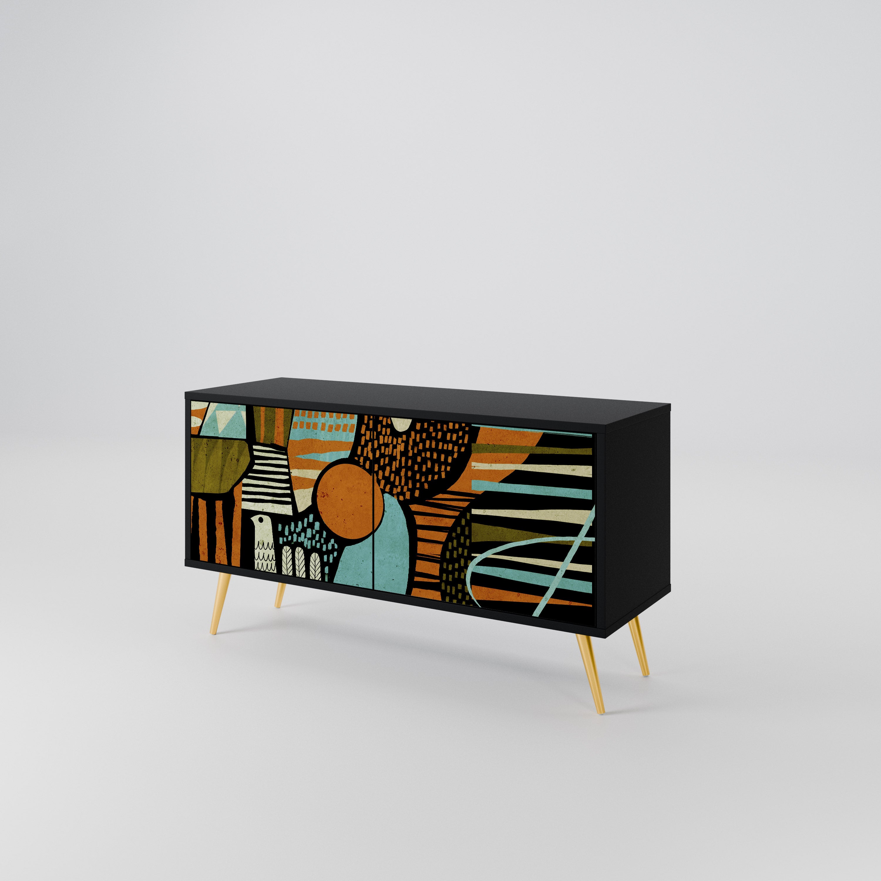 GEODE GLIMMER Compact 2-Door TV Cabinet