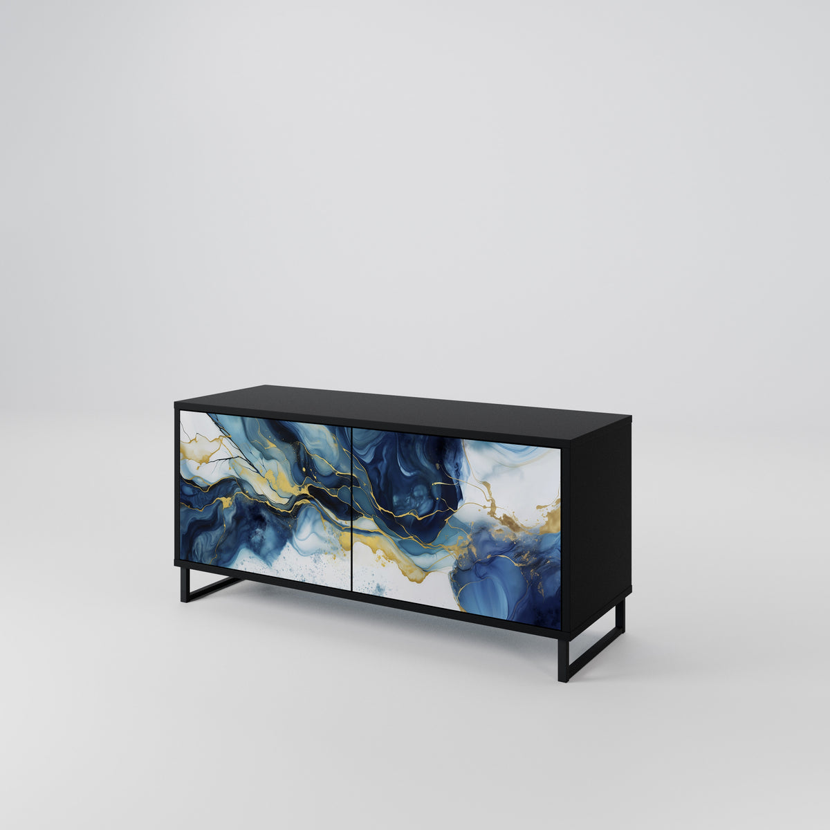 INKY MARBLE Συμπαγές έπιπλο τηλεόρασης 2-θυρών