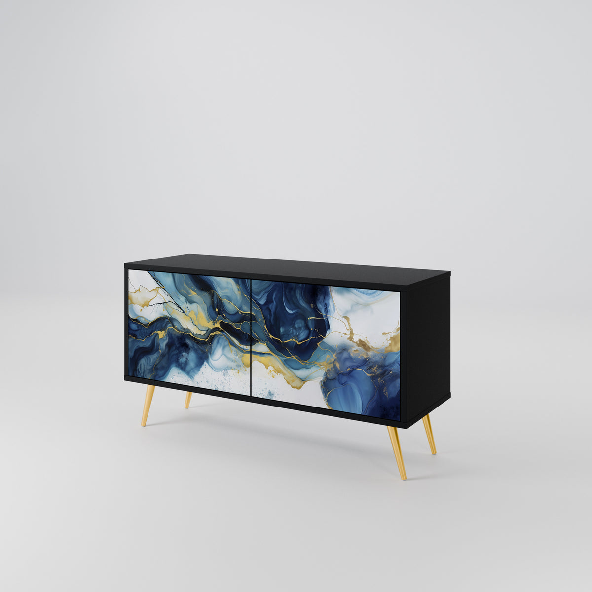 INKY MARBLE Συμπαγές έπιπλο τηλεόρασης 2-θυρών