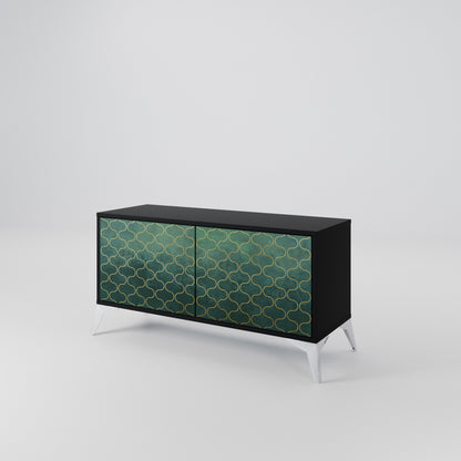 TESSELATED GREENERY Συμπαγές έπιπλο τηλεόρασης 2-θυρών