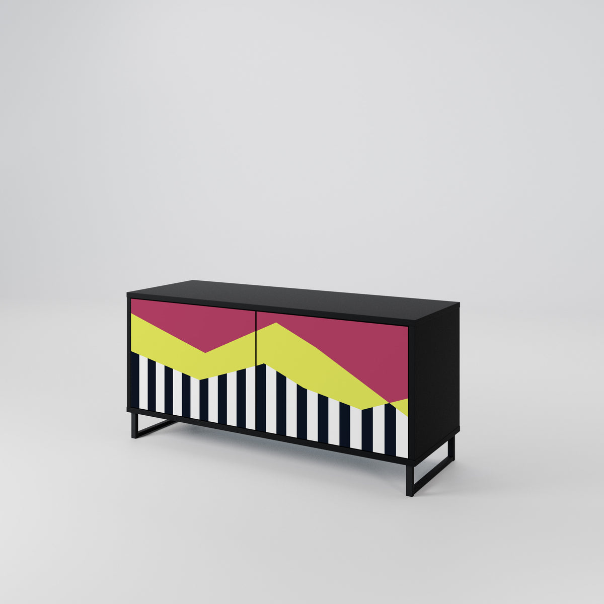 PIANO FANTASY Compact 2-Door TV Cabinet