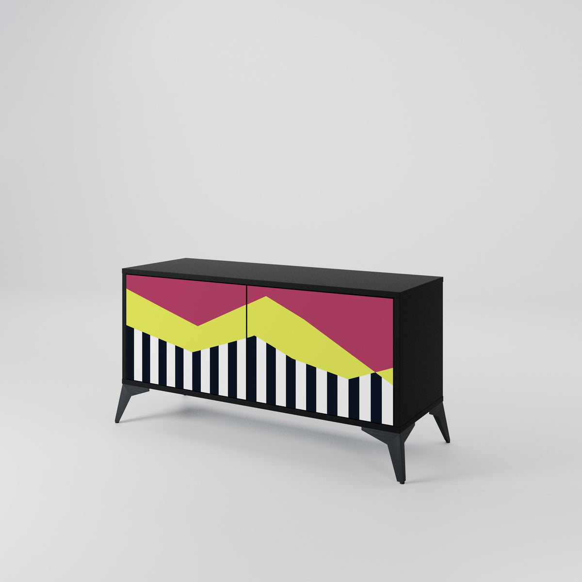 PIANO FANTASY Compact 2-Door TV Cabinet