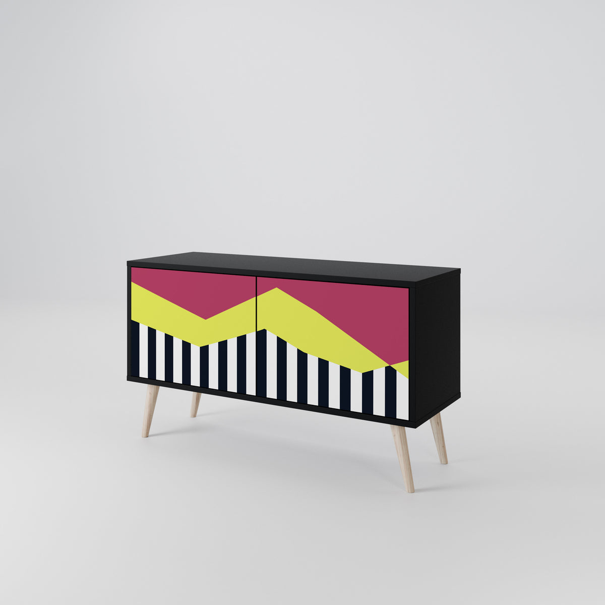 PIANO FANTASY Compact 2-Door TV Cabinet