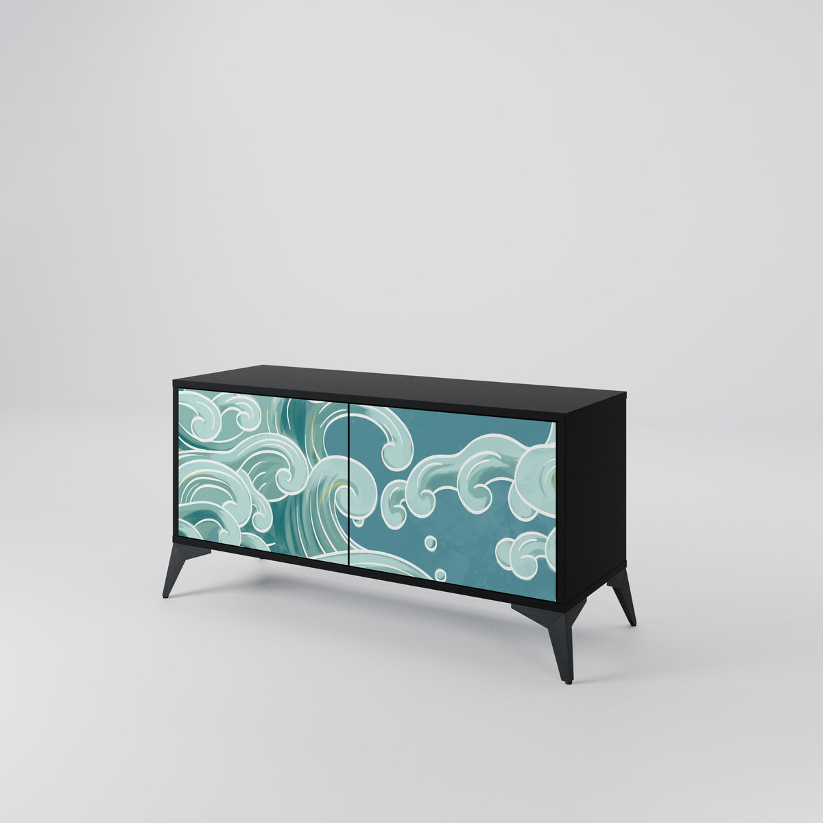 ASIAN SWAY Compact 2-Door TV Cabinet