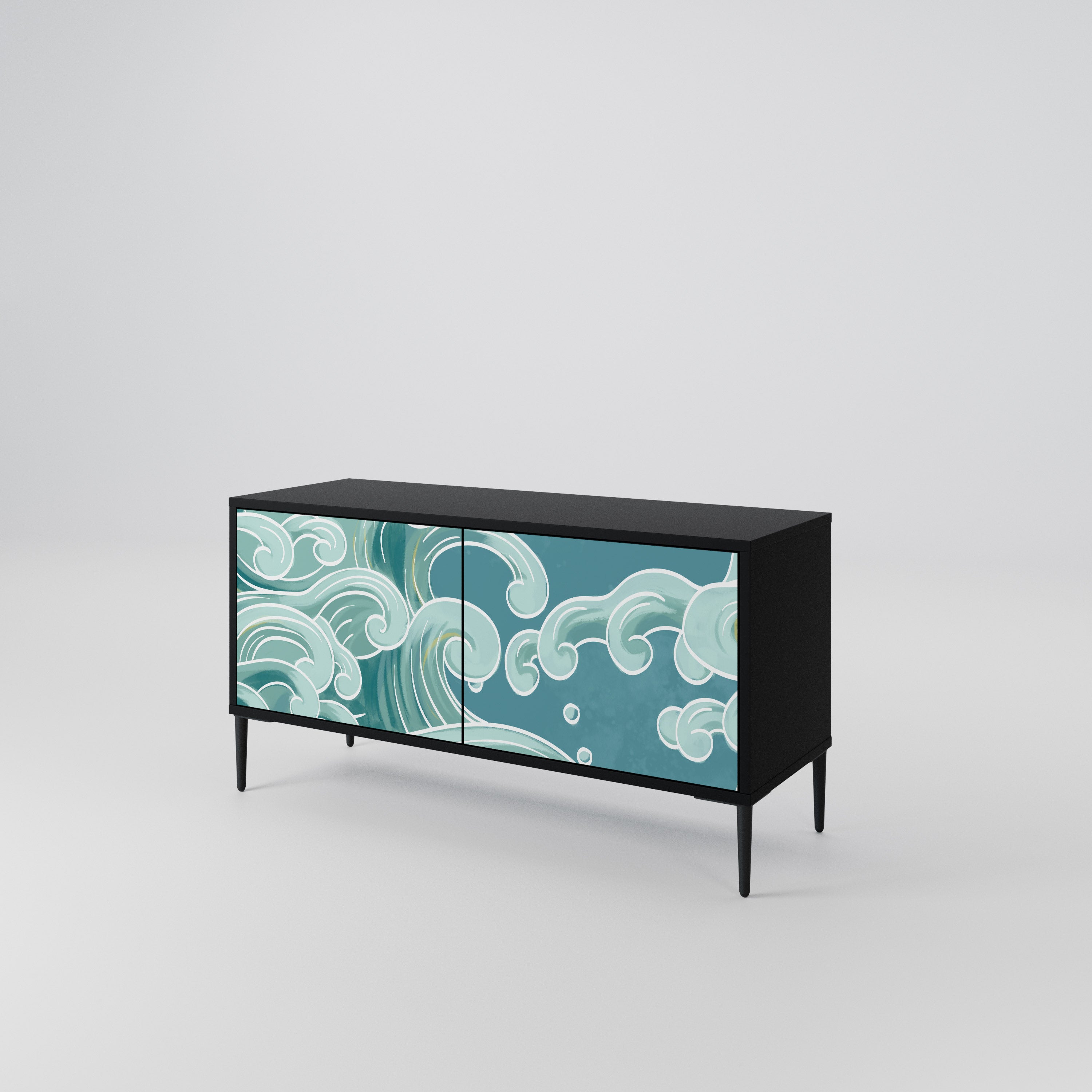 ASIAN SWAY Compact 2-Door TV Cabinet