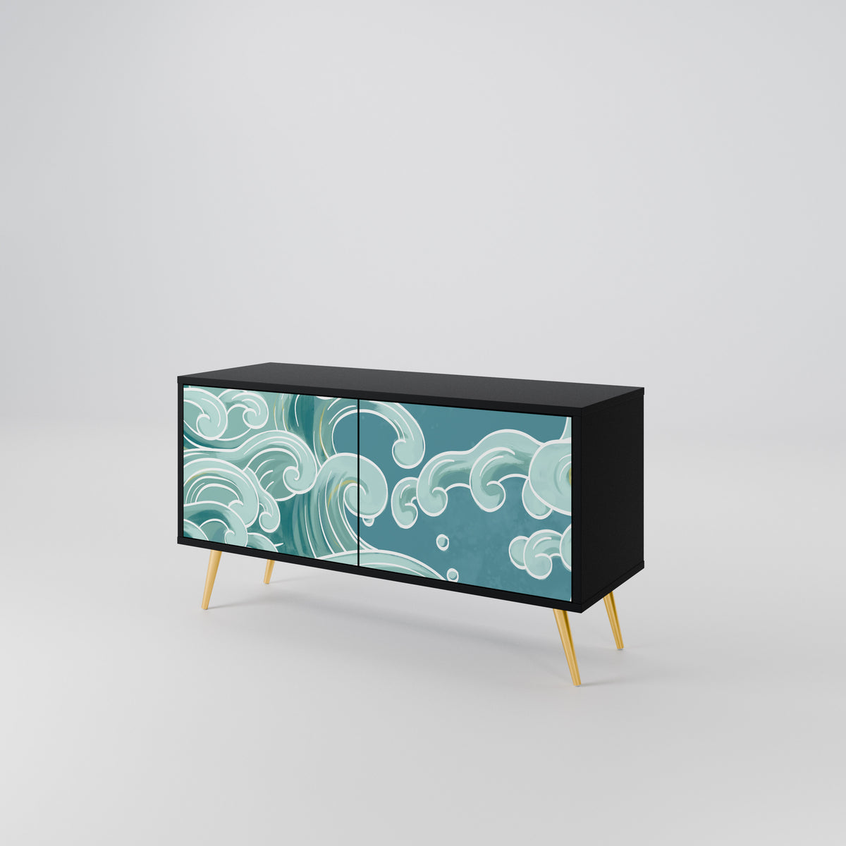 ASIAN SWAY Compact 2-Door TV Cabinet