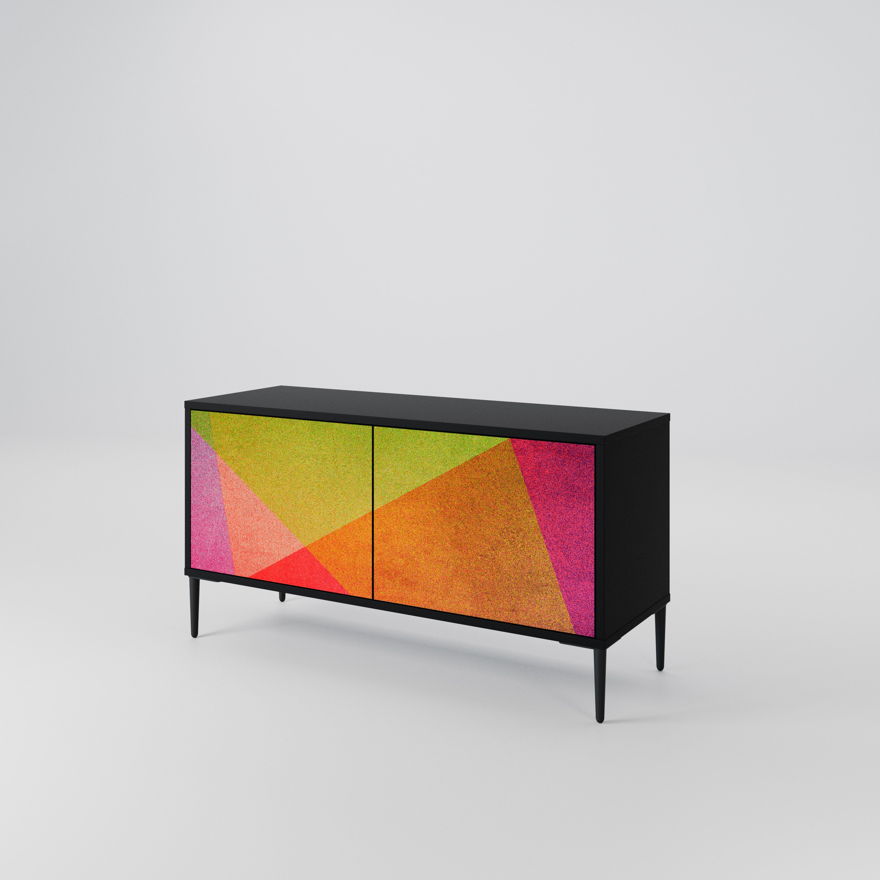 VIVID GEOMETRY Compact 2-Door TV Cabinet