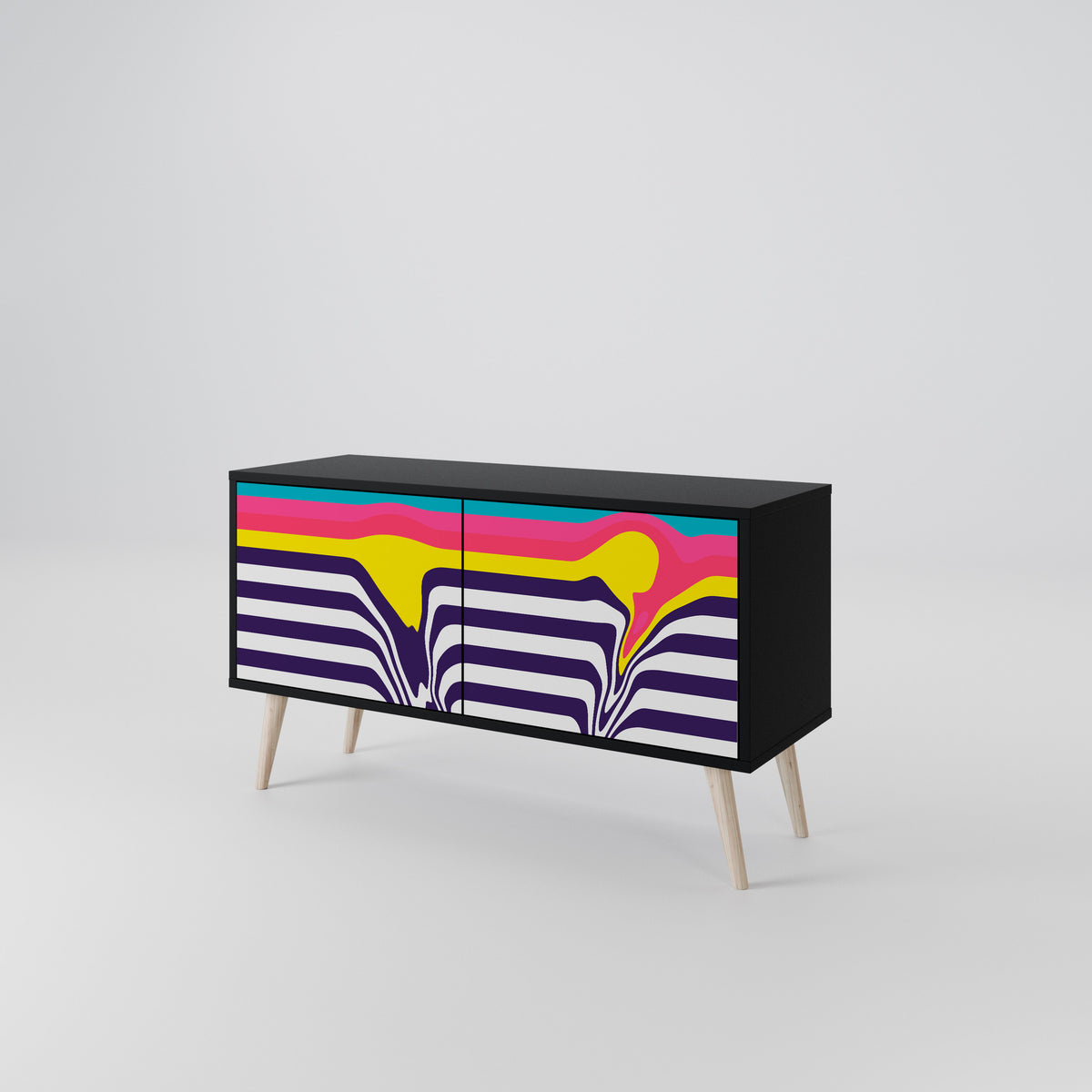 TONE COLLAPSE Compact 2-Door TV Cabinet
