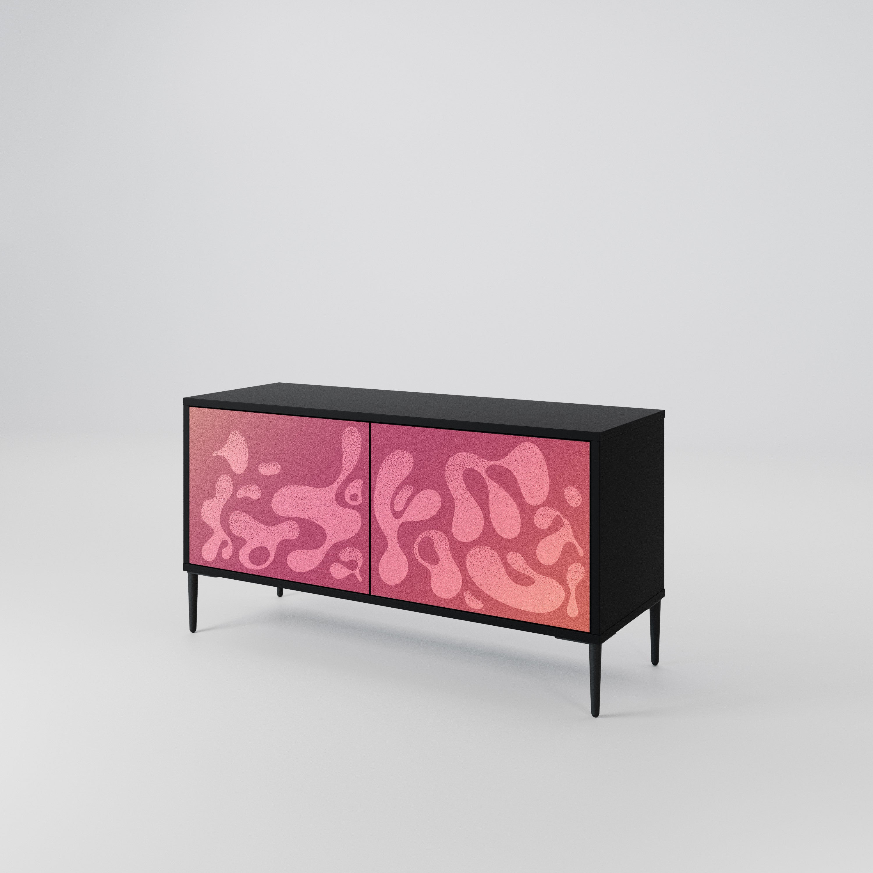 IRREGULAR PINK Compact 2-Door TV Cabinet