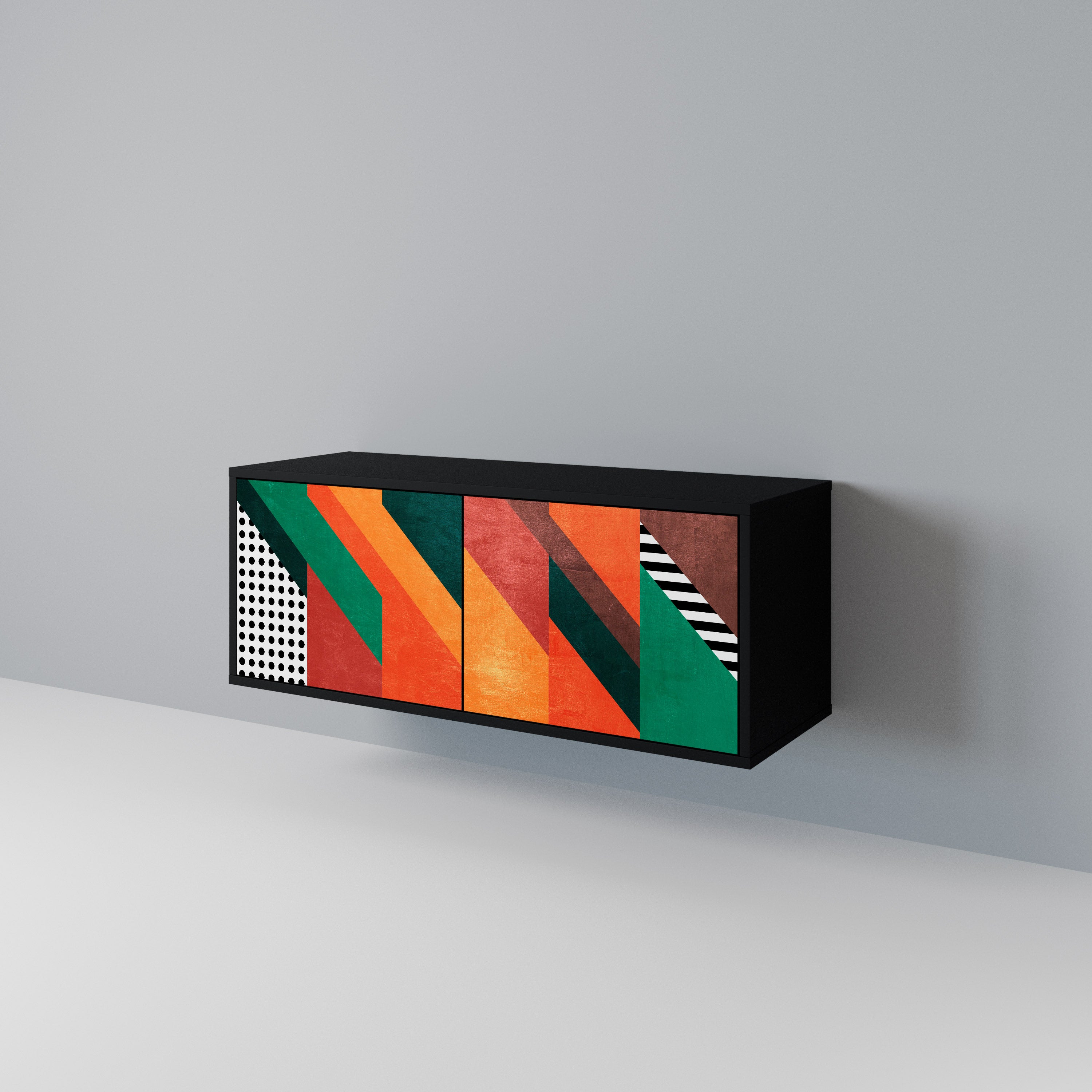 MAKESHIFT ARTISTRY Compact 2-Door TV Cabinet