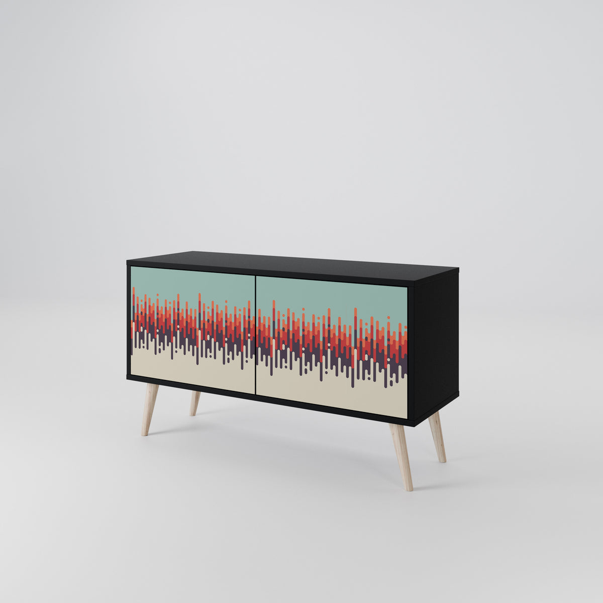 CHROMA CONTOURS Compact 2-Door TV Cabinet