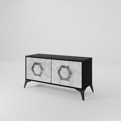 HEXAGONAL FIGURES Συμπαγές έπιπλο τηλεόρασης 2-θυρών
