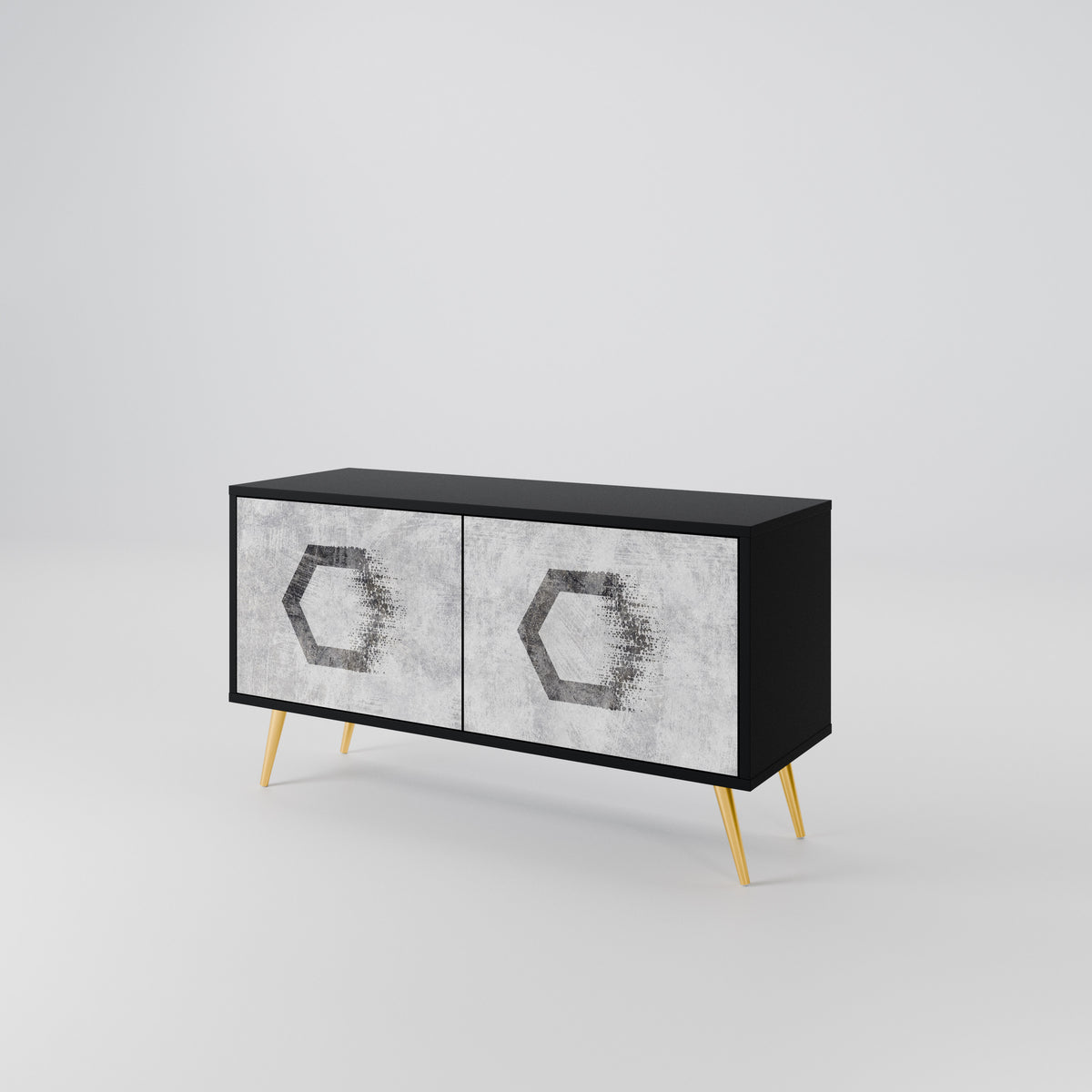 HEXAGONAL FIGURES Συμπαγές έπιπλο τηλεόρασης 2-θυρών