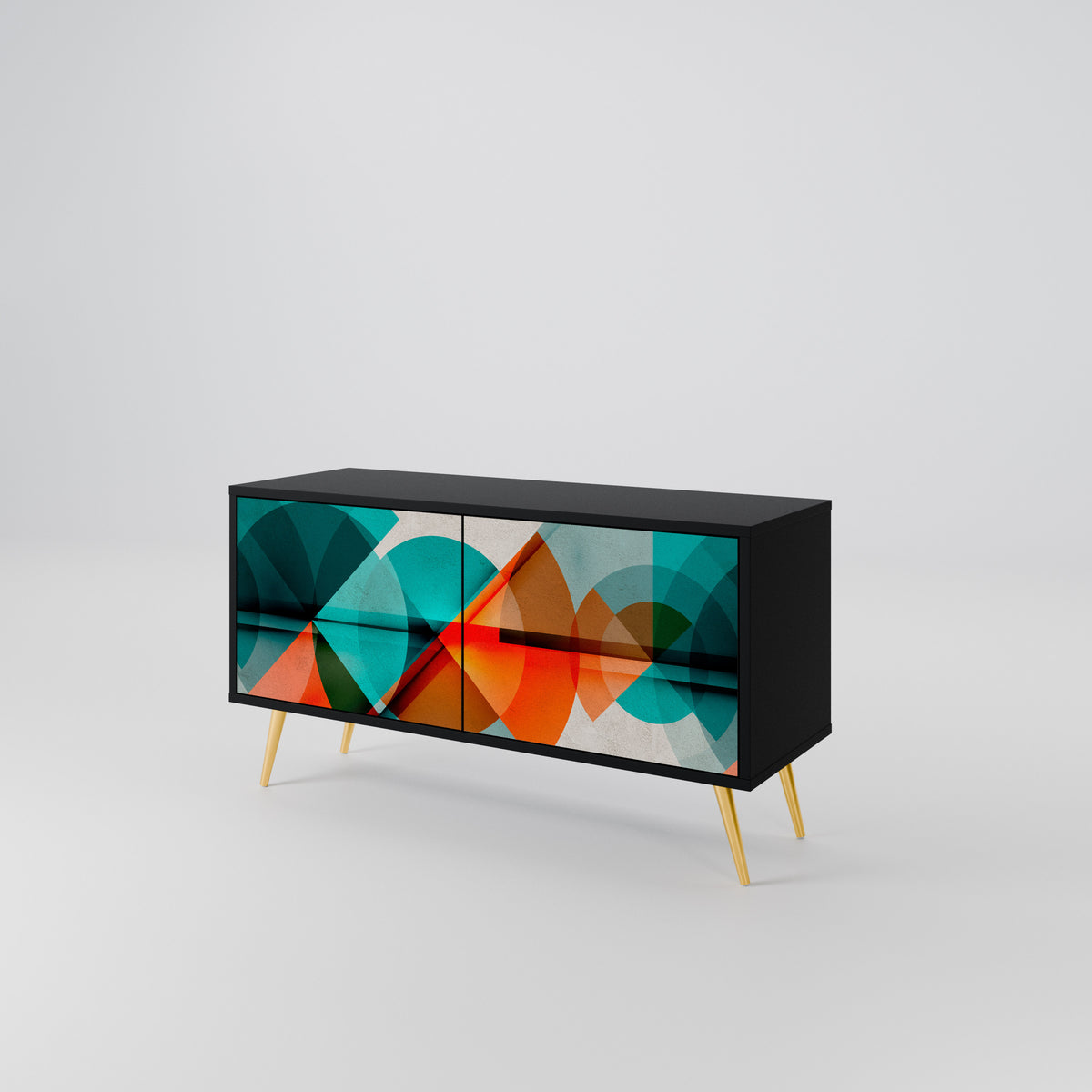CIRCULAR RHAPSODY Compact 2-Door TV Cabinet