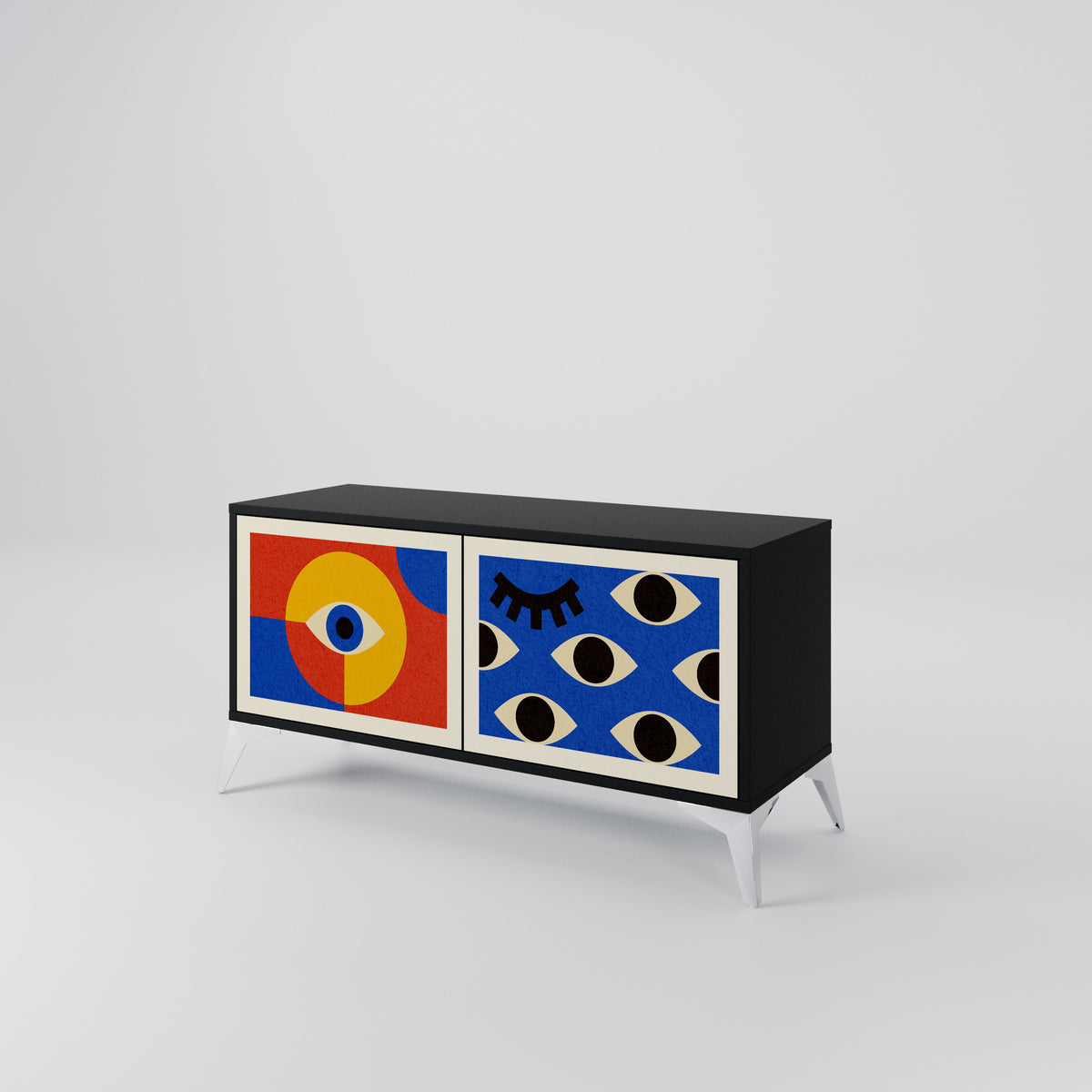 GEOMETRIC EYES Συμπαγές έπιπλο τηλεόρασης 2-θυρών