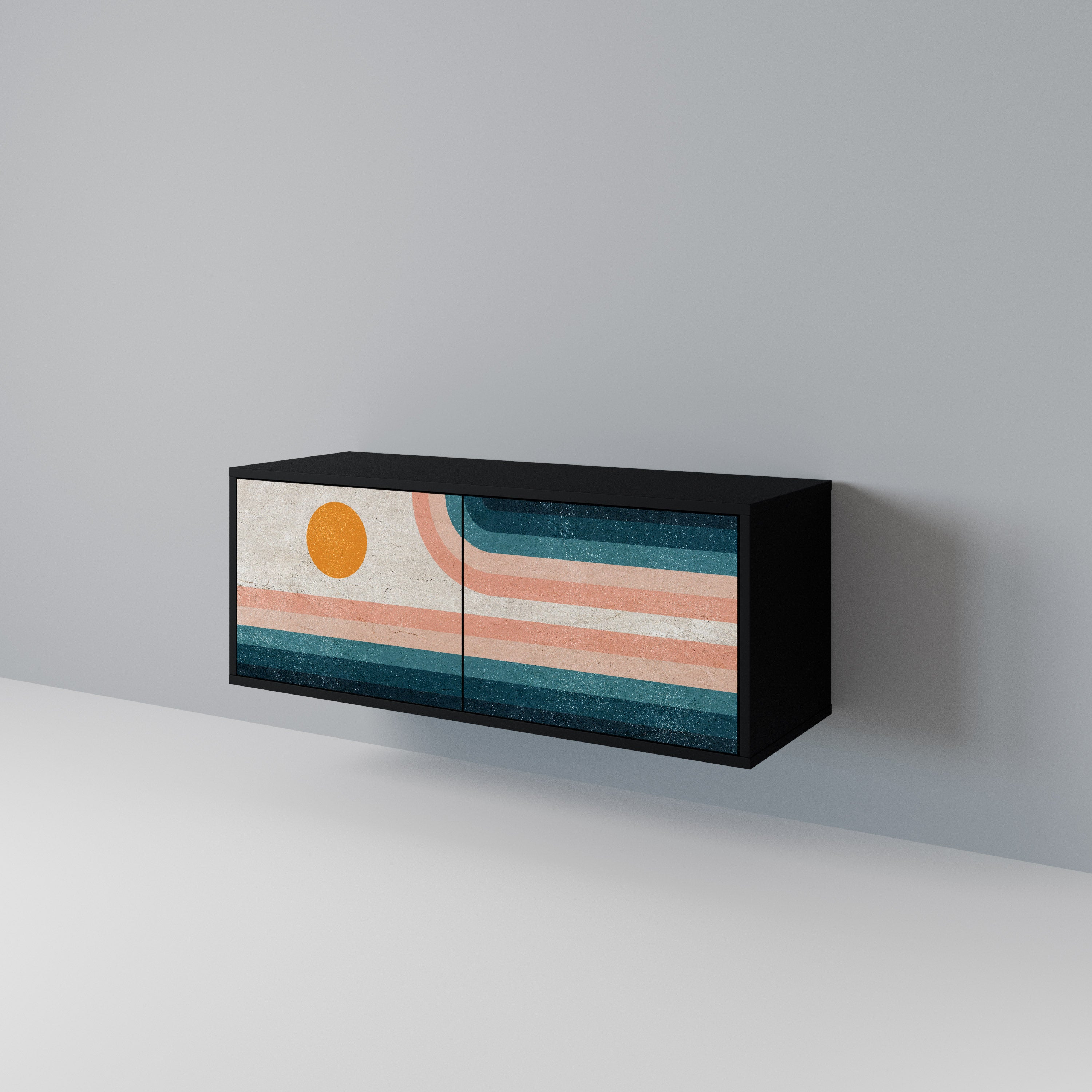 TWO HALVES Συμπαγές έπιπλο τηλεόρασης 2-θυρών