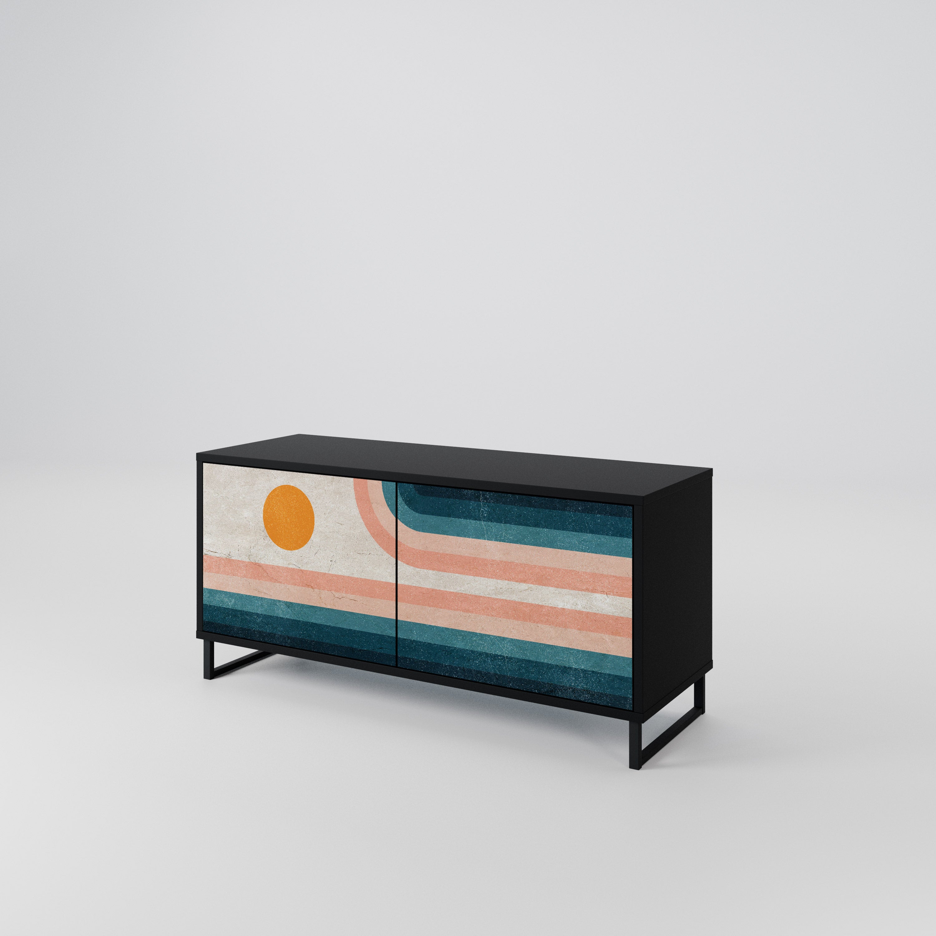 TWO HALVES Συμπαγές έπιπλο τηλεόρασης 2-θυρών