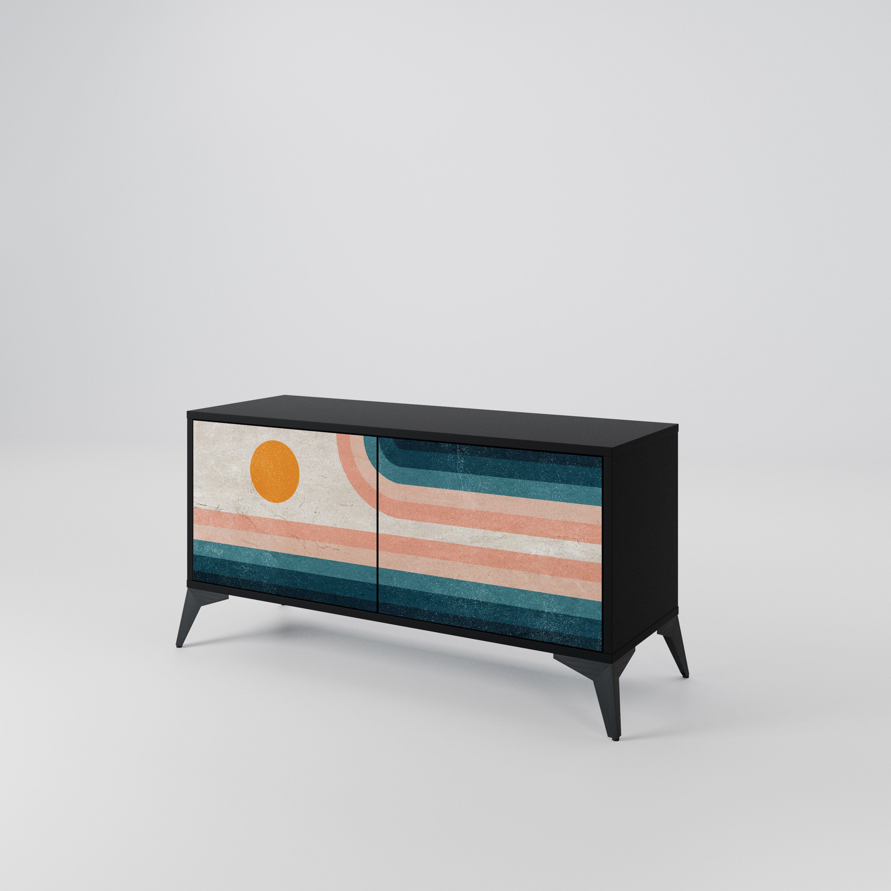 TWO HALVES Συμπαγές έπιπλο τηλεόρασης 2-θυρών