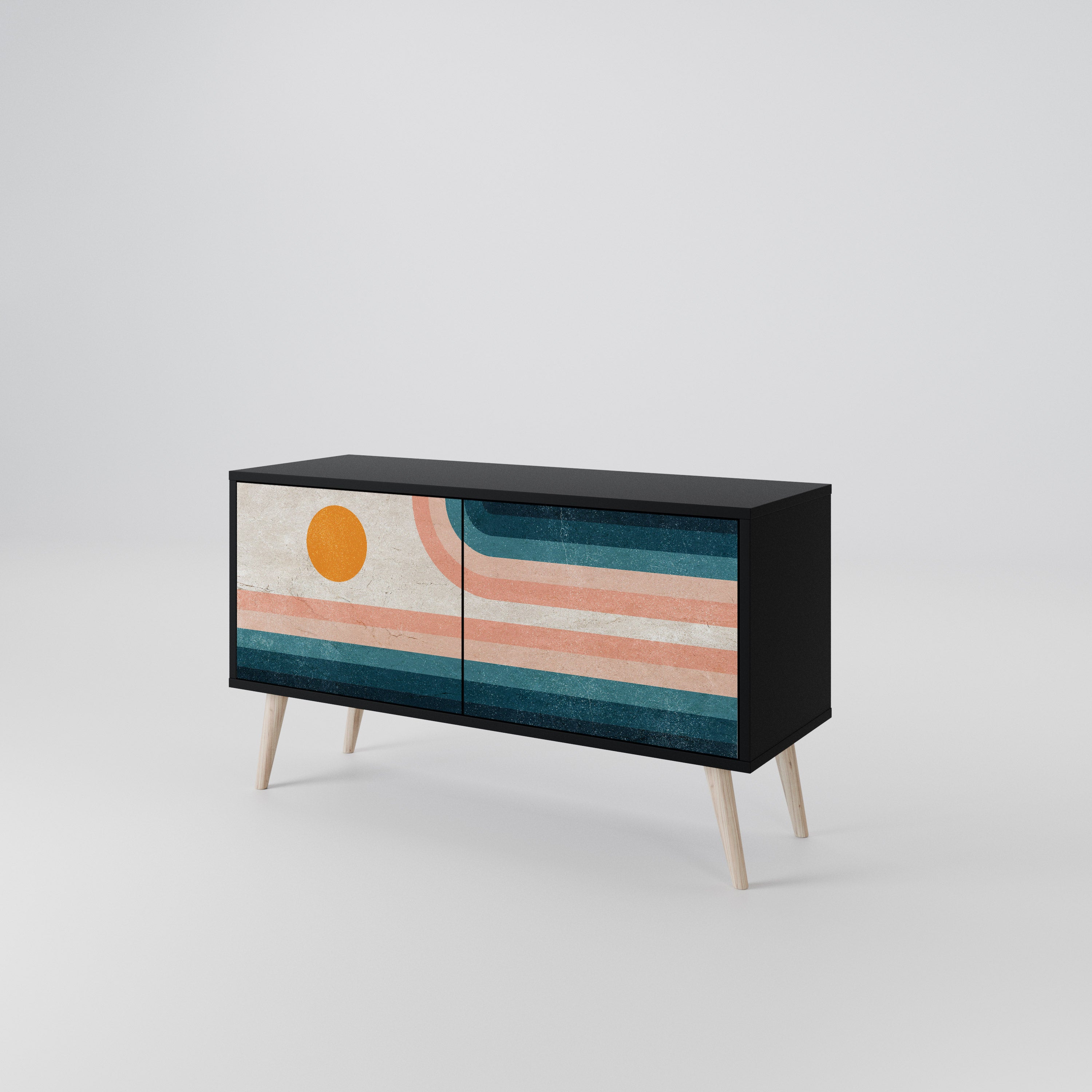 TWO HALVES Συμπαγές έπιπλο τηλεόρασης 2-θυρών