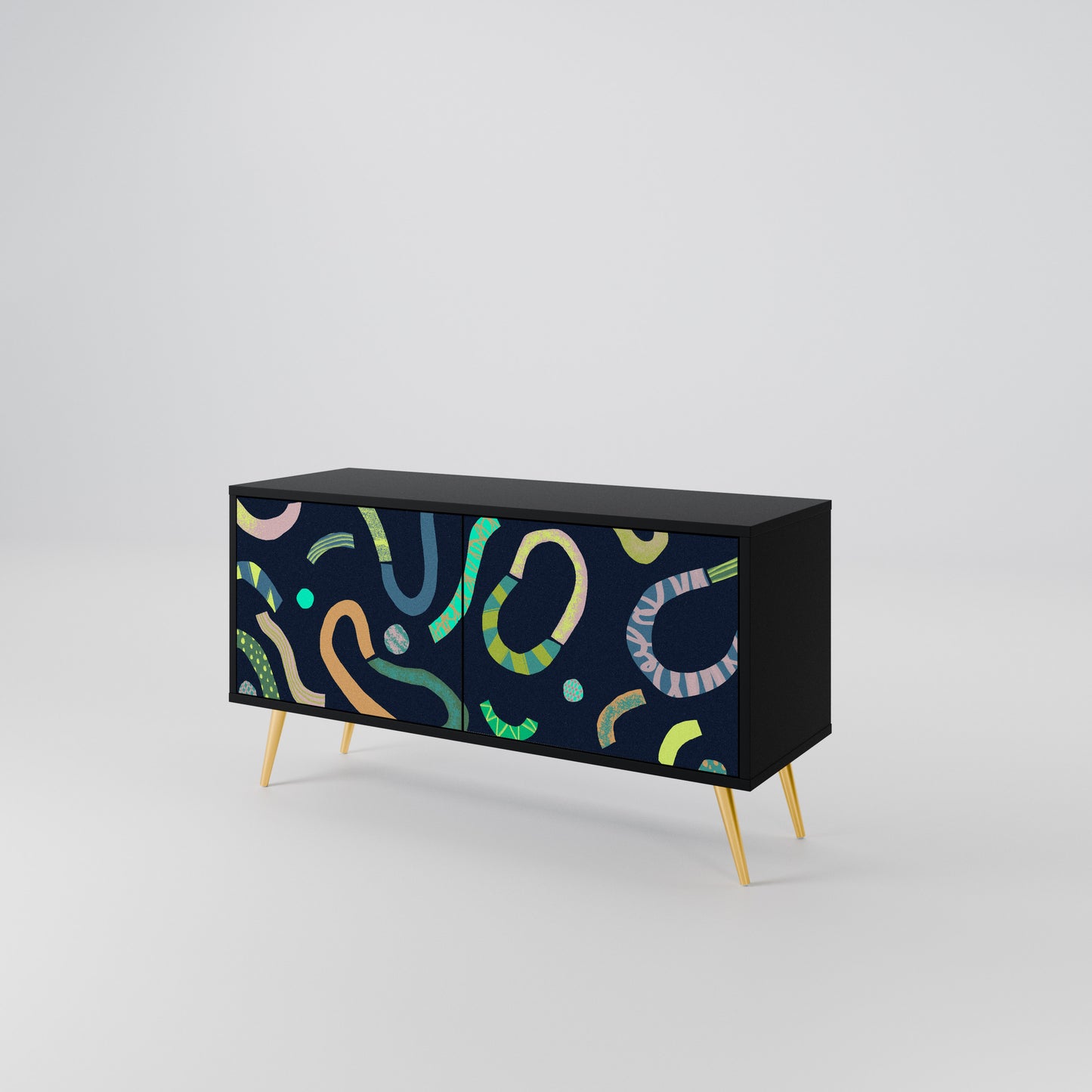CONTRAST DANCE Compact 2-Door TV Cabinet