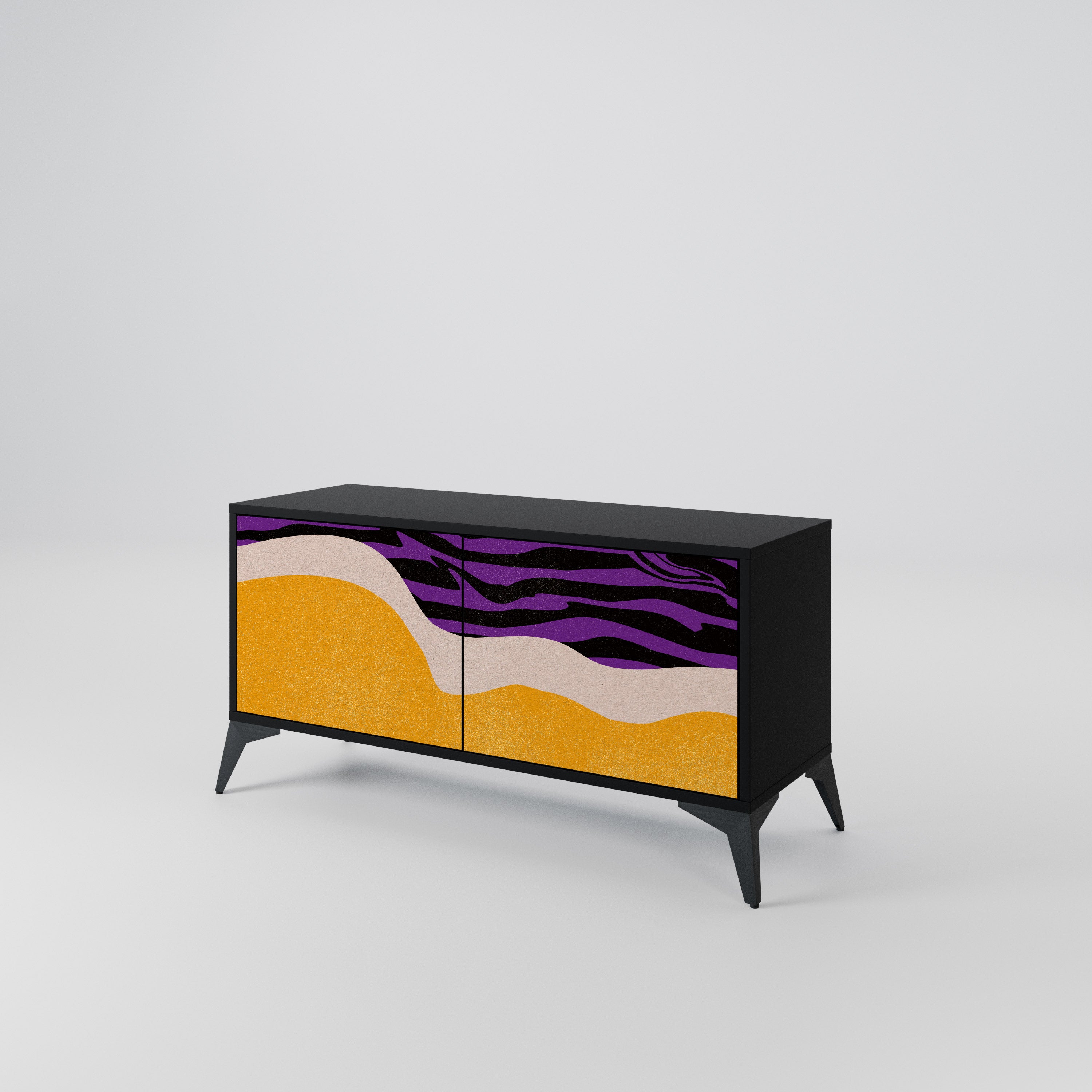 INDEPENDENT BORDER Compact 2-Door TV Cabinet