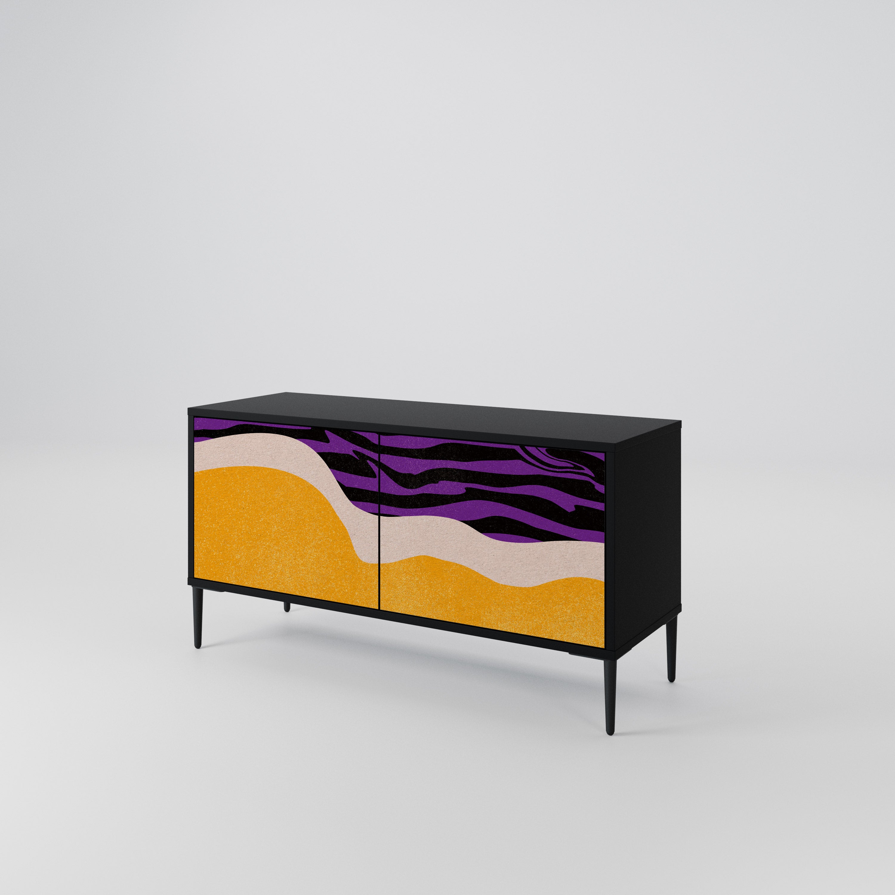 INDEPENDENT BORDER Compact 2-Door TV Cabinet