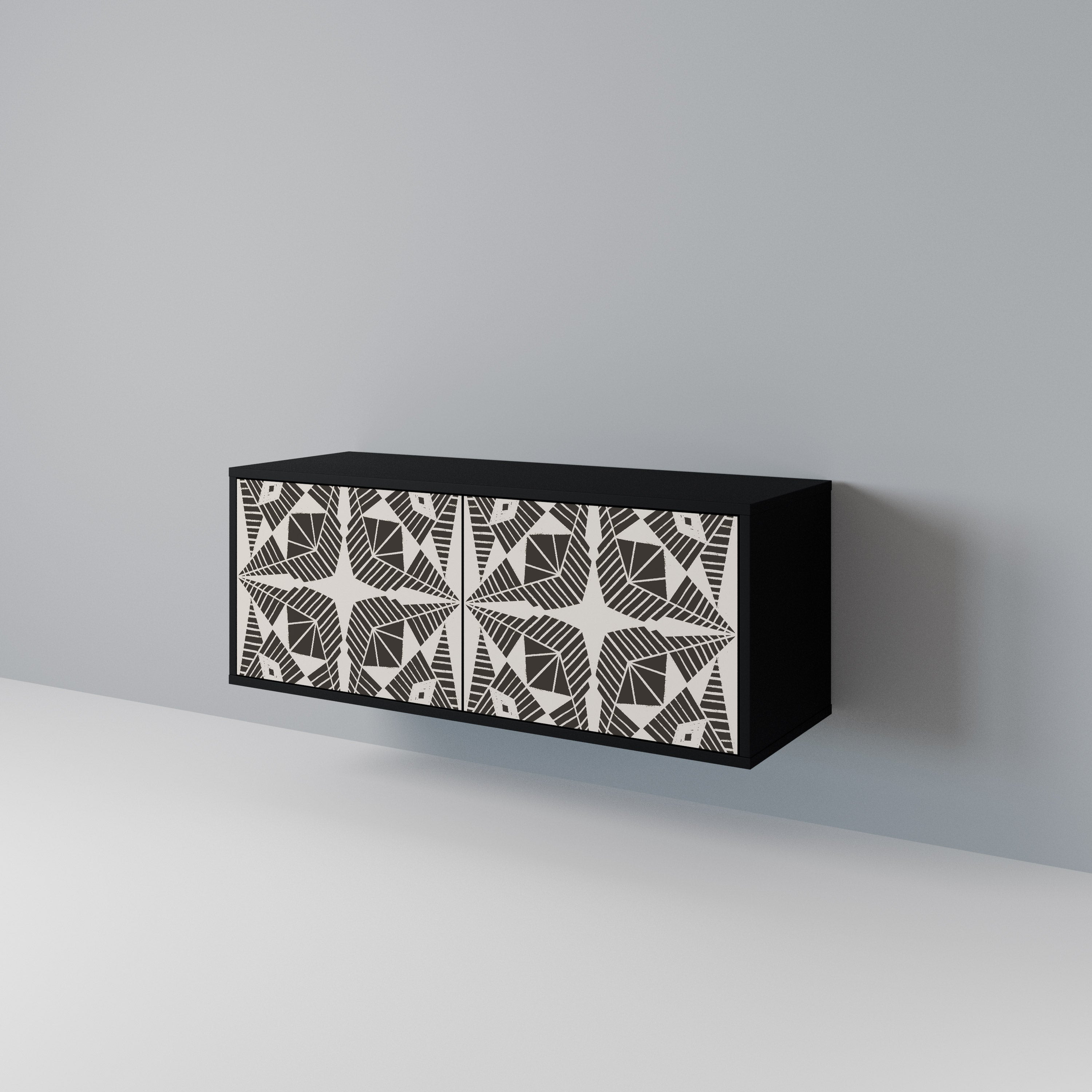 MONOCHROME NEXUS Συμπαγές έπιπλο τηλεόρασης 2-θυρών