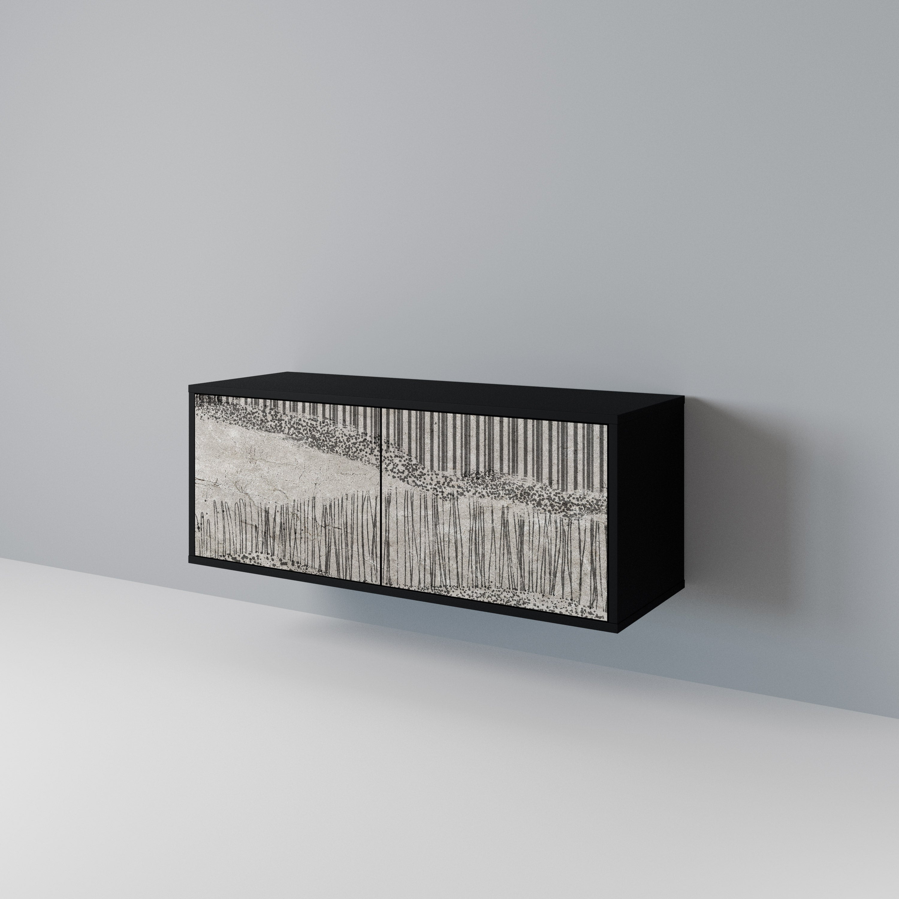 GRAIN LINES Συμπαγές έπιπλο τηλεόρασης 2-θυρών