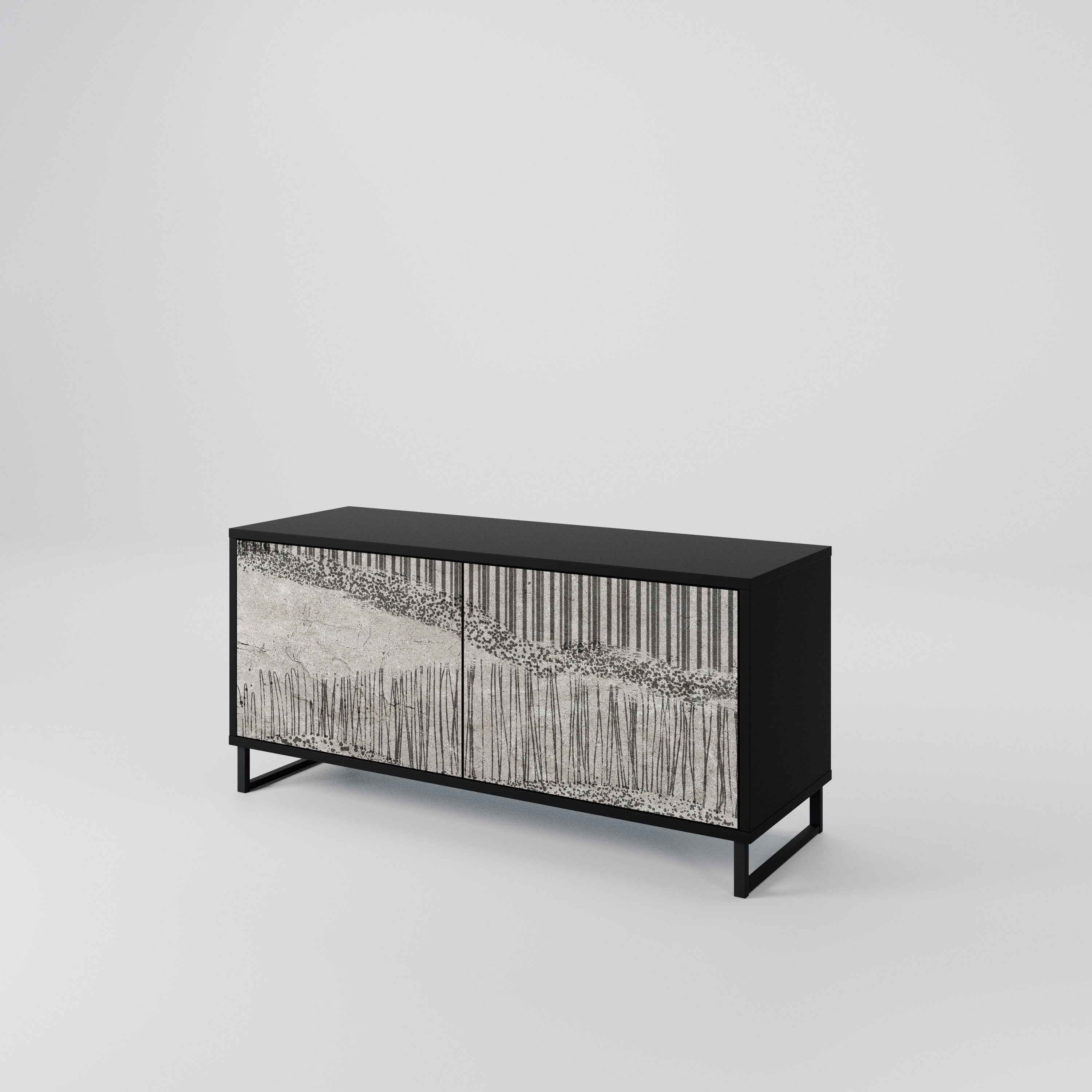 GRAIN LINES Συμπαγές έπιπλο τηλεόρασης 2-θυρών