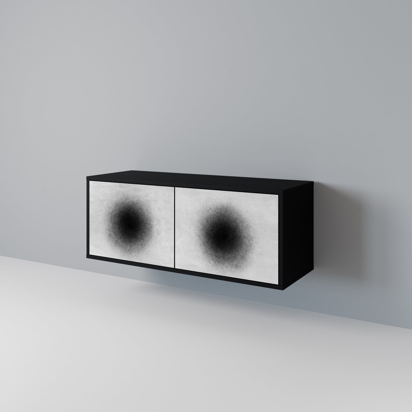 BLACK HOLE Συμπαγές έπιπλο τηλεόρασης 2-θυρών