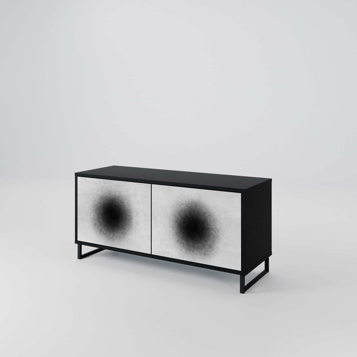 BLACK HOLE Συμπαγές έπιπλο τηλεόρασης 2-θυρών
