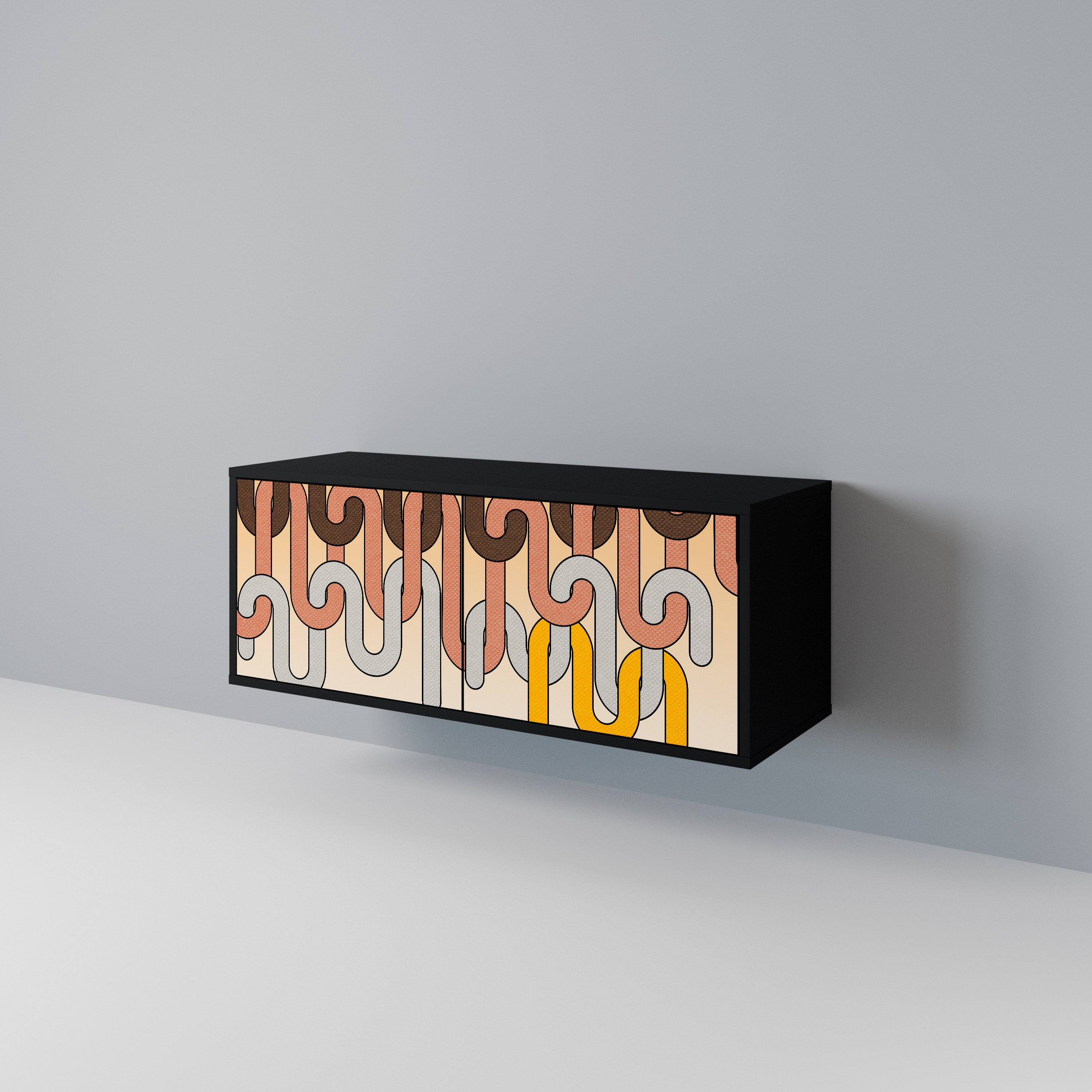 COLORFUL STRINGS Συμπαγές έπιπλο τηλεόρασης 2-θυρών