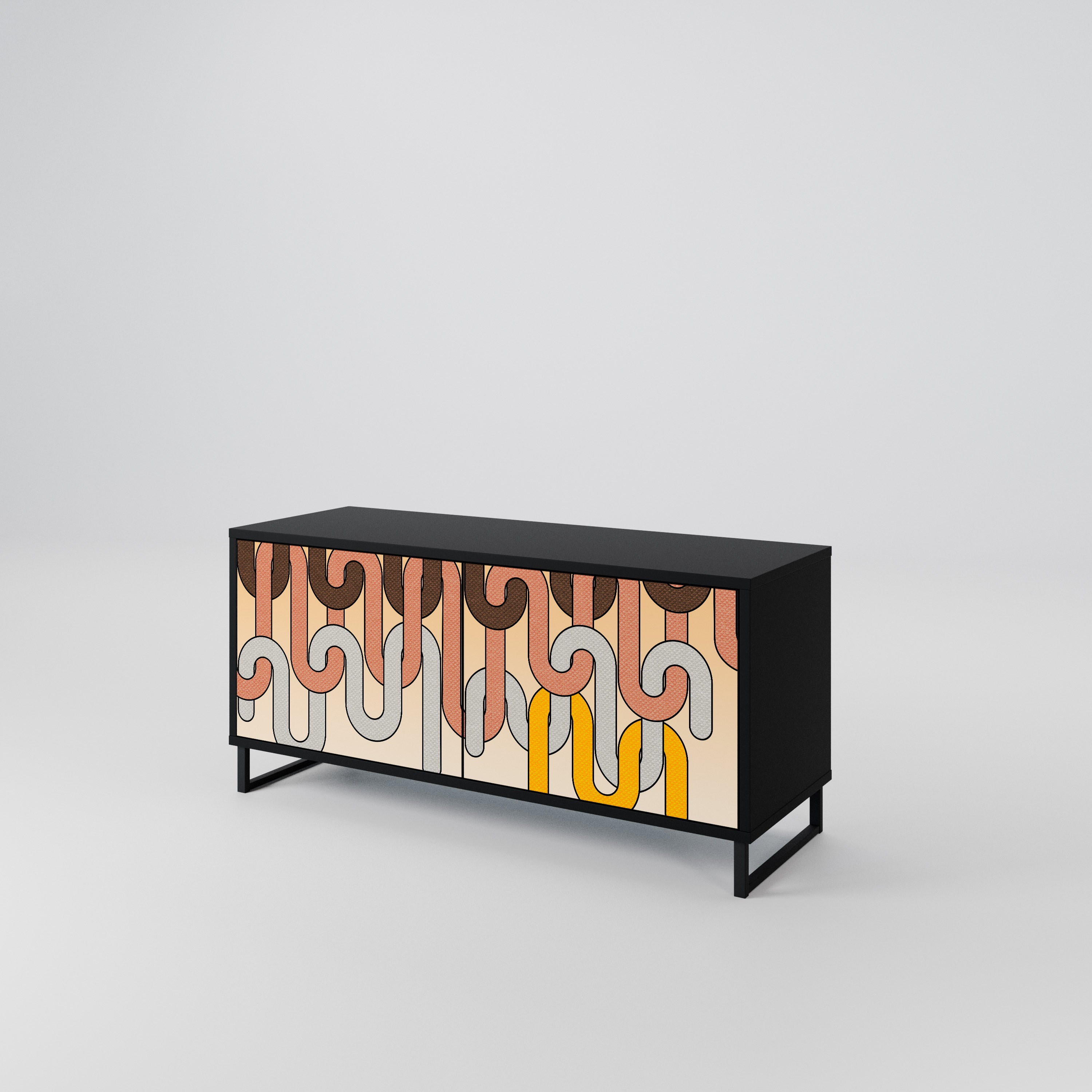 COLORFUL STRINGS Συμπαγές έπιπλο τηλεόρασης 2-θυρών