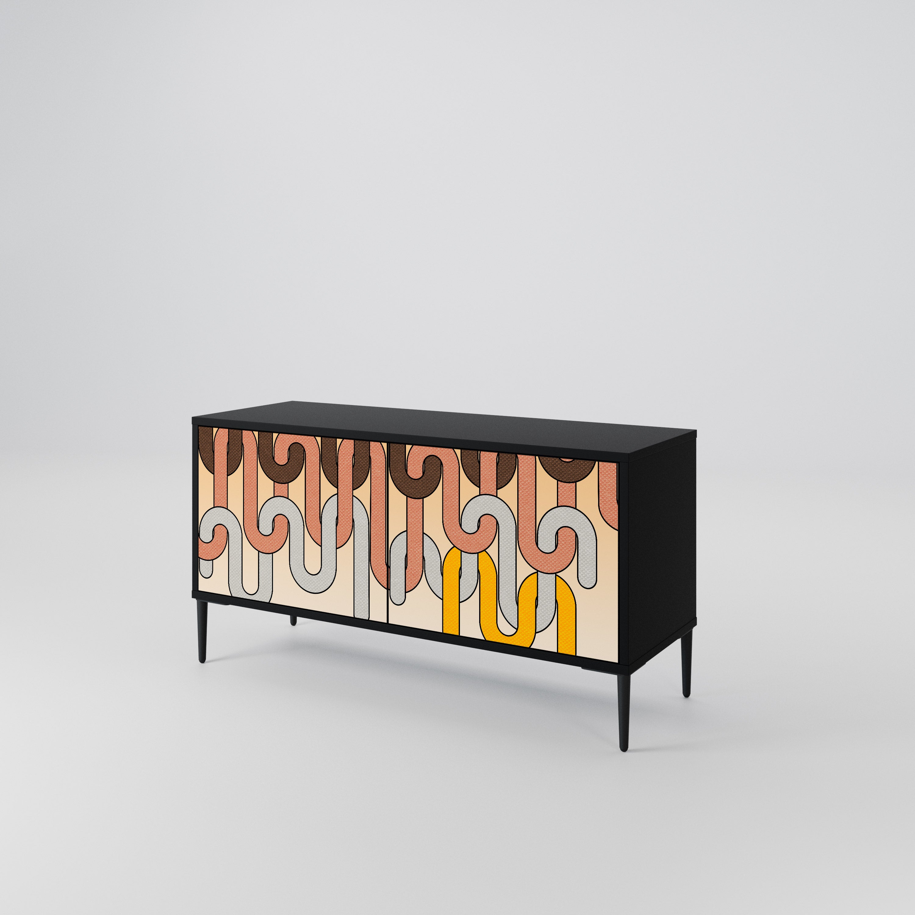 COLORFUL STRINGS Συμπαγές έπιπλο τηλεόρασης 2-θυρών