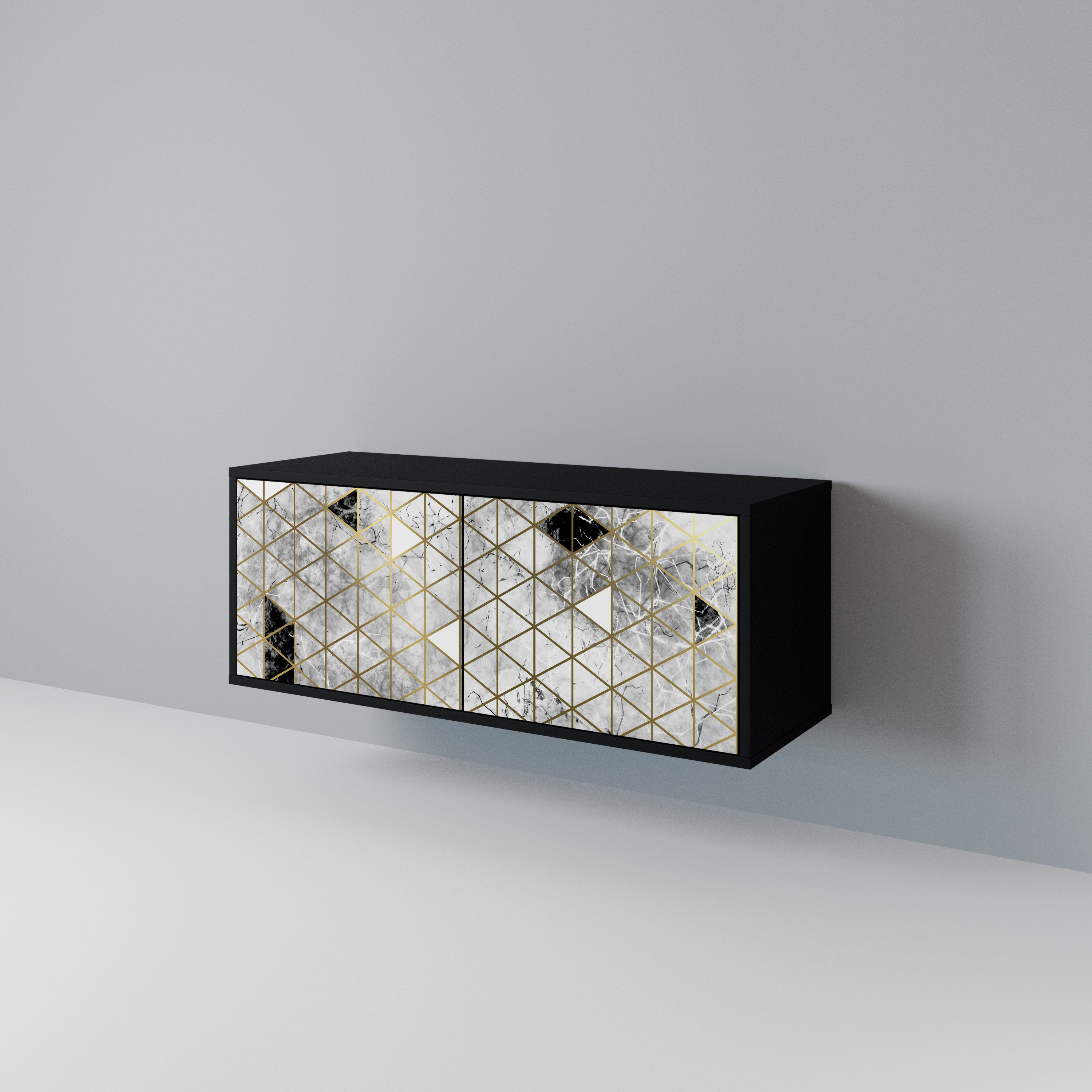 ASHEN ARIA Συμπαγές έπιπλο τηλεόρασης 2-θυρών