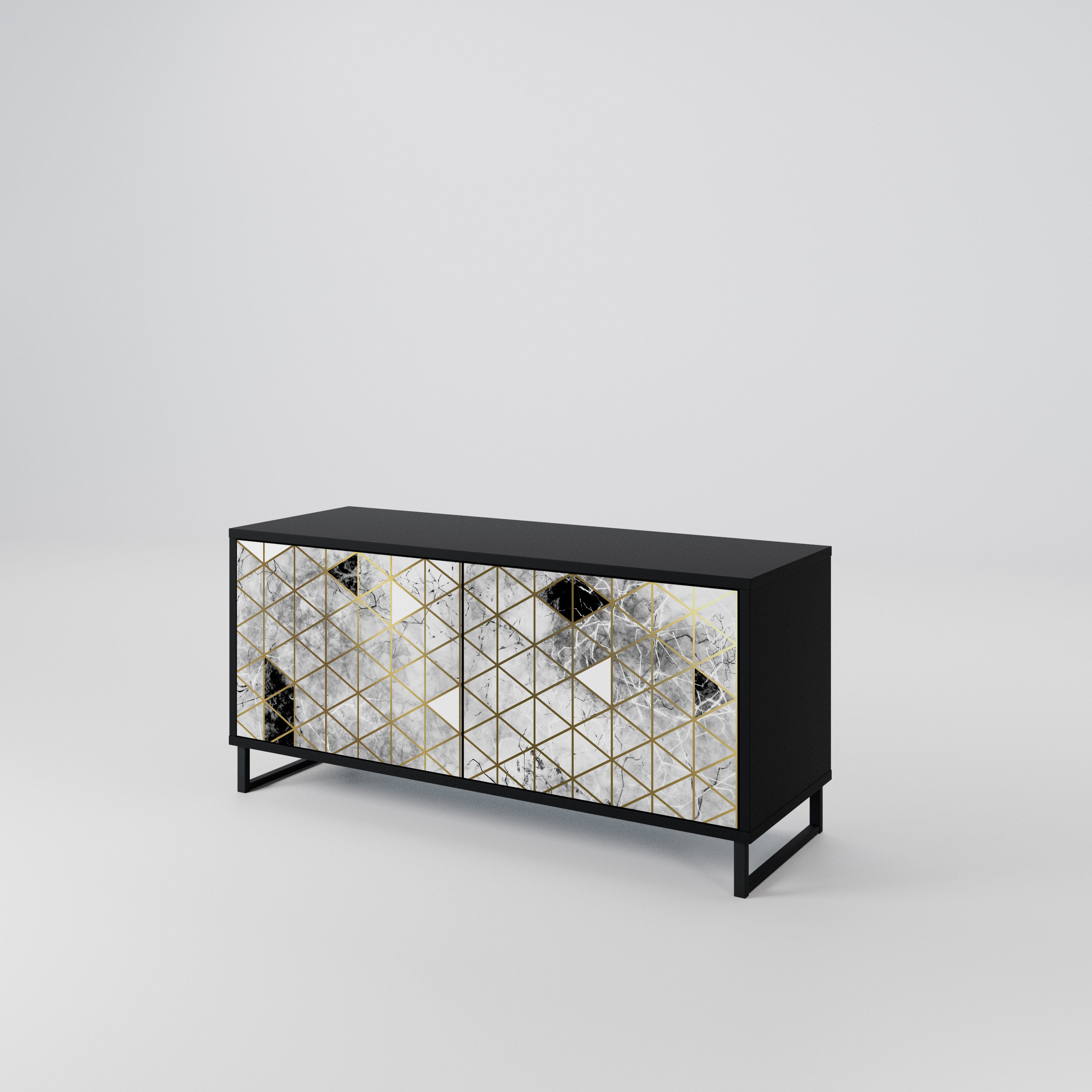 ASHEN ARIA Συμπαγές έπιπλο τηλεόρασης 2-θυρών