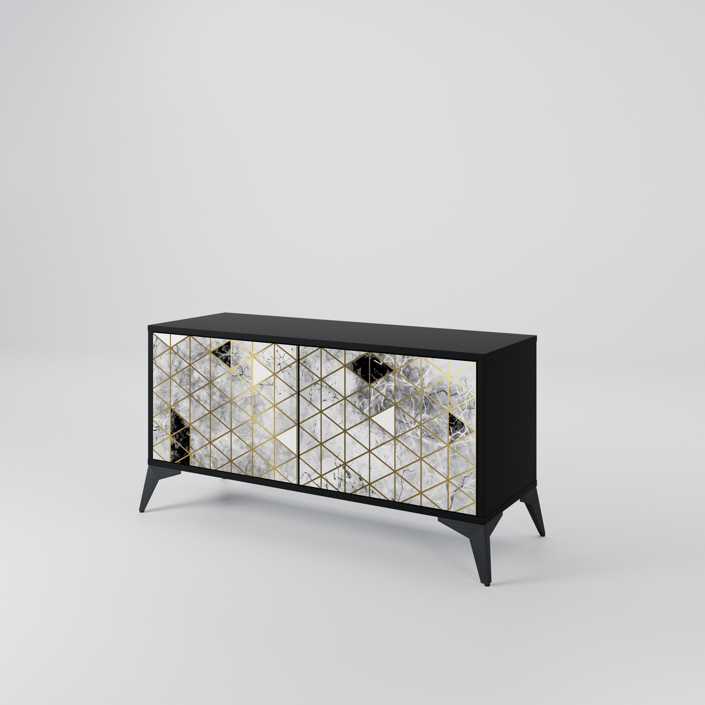 ASHEN ARIA Συμπαγές έπιπλο τηλεόρασης 2-θυρών