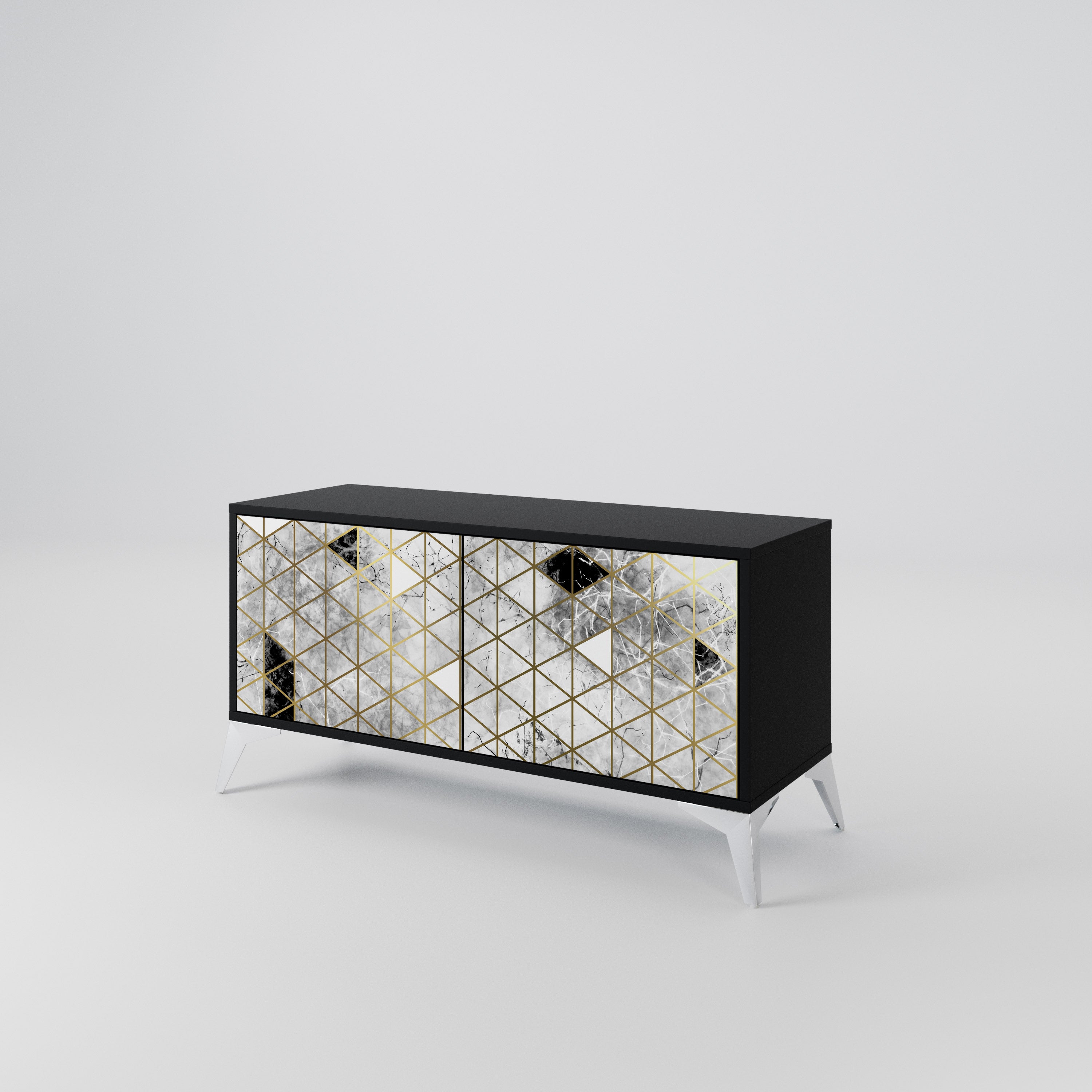 ASHEN ARIA Συμπαγές έπιπλο τηλεόρασης 2-θυρών