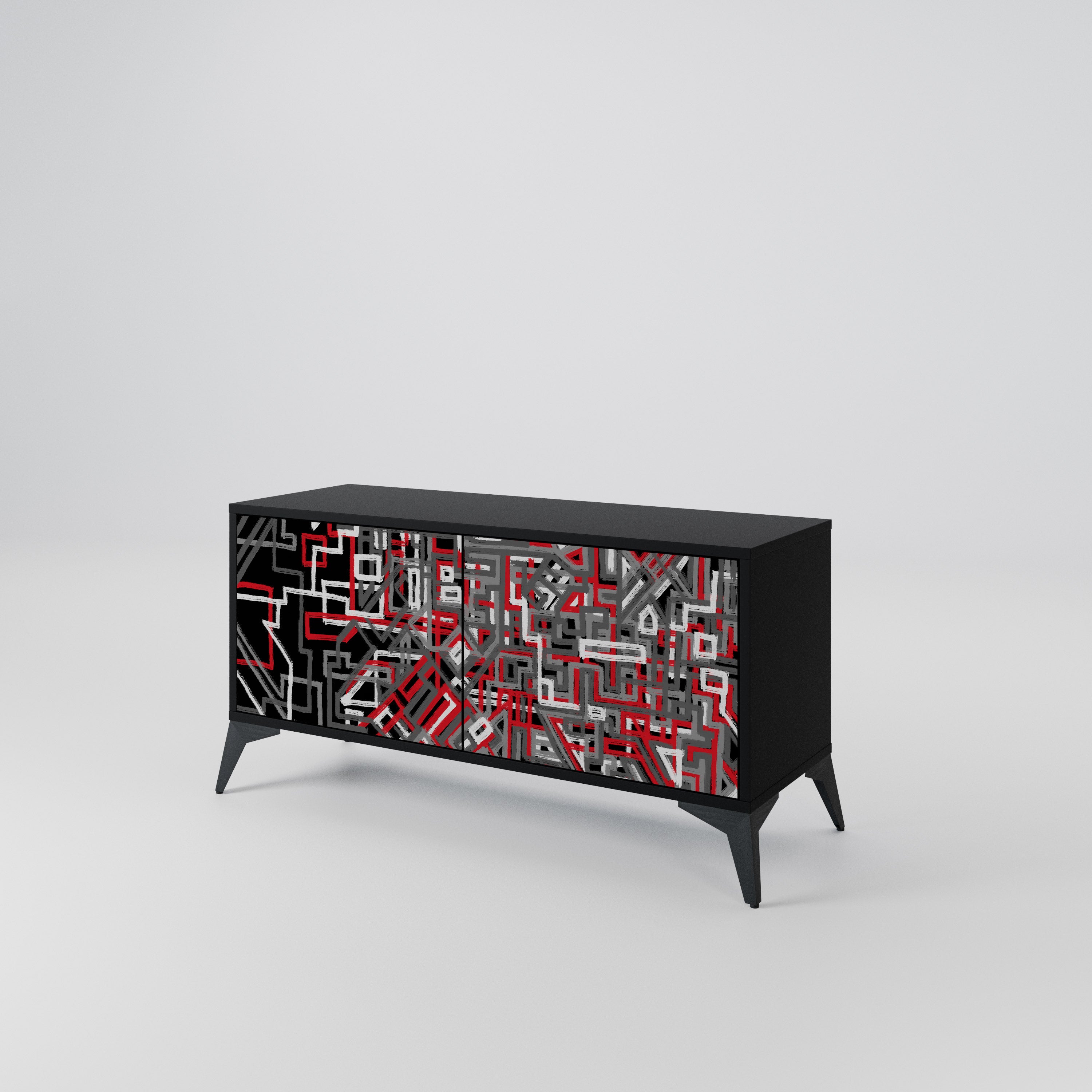 BROKEN LINES Συμπαγές έπιπλο τηλεόρασης 2-θυρών