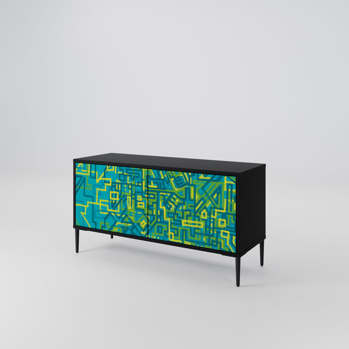 NOSTALGIC MEMORIES Compact 2-Door TV Cabinet