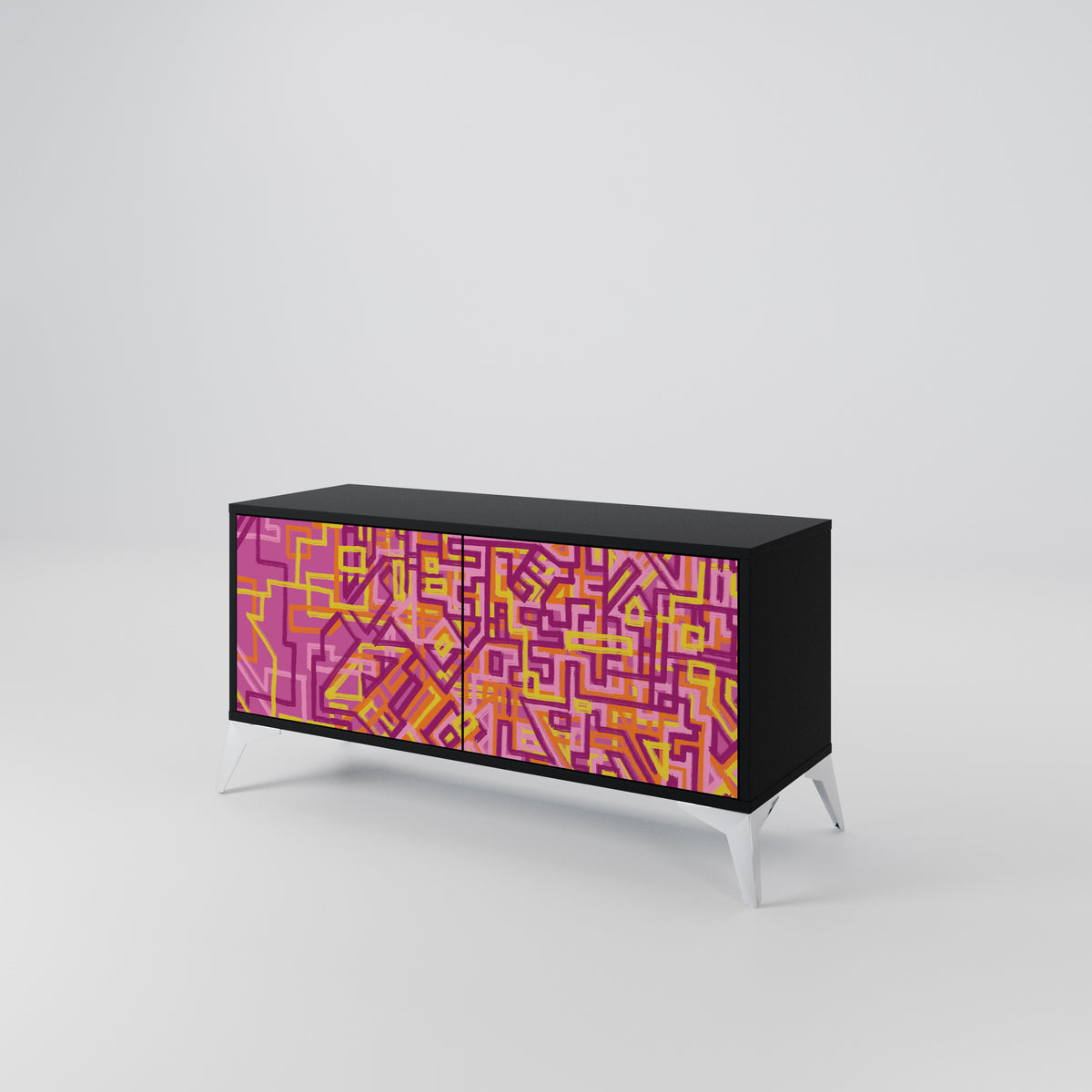 LOVELY MEMORIES Compact 2-Door TV Cabinet