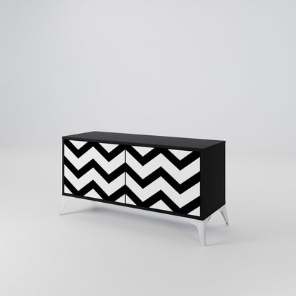 CLASSIC ZIG ZAG Συμπαγές έπιπλο τηλεόρασης 2-θυρών