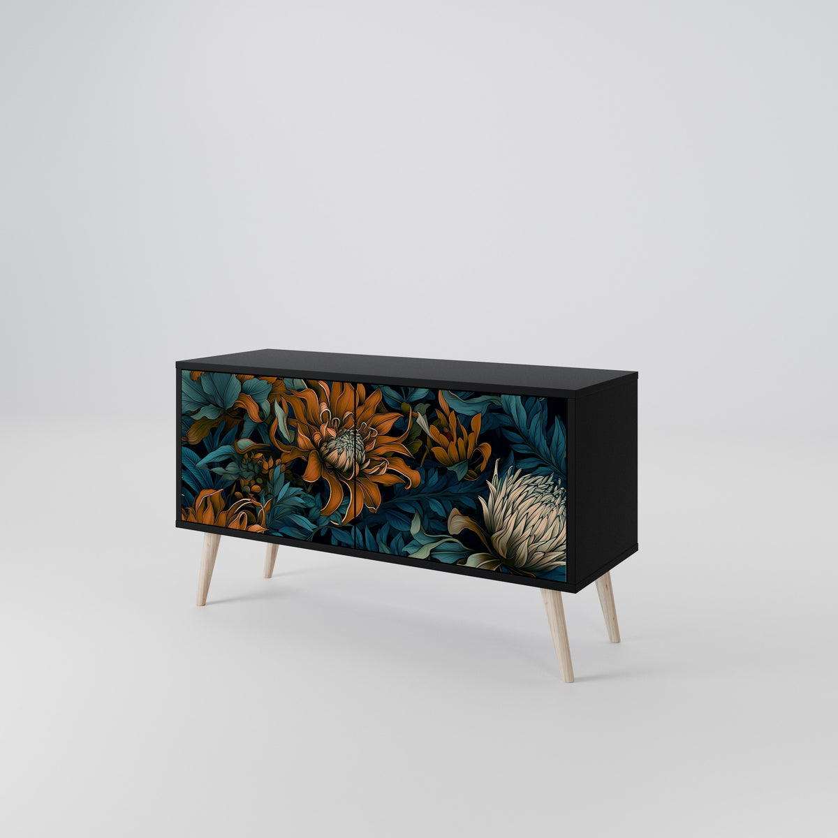 MORNING BLOOM Compact 2-Door TV Cabinet