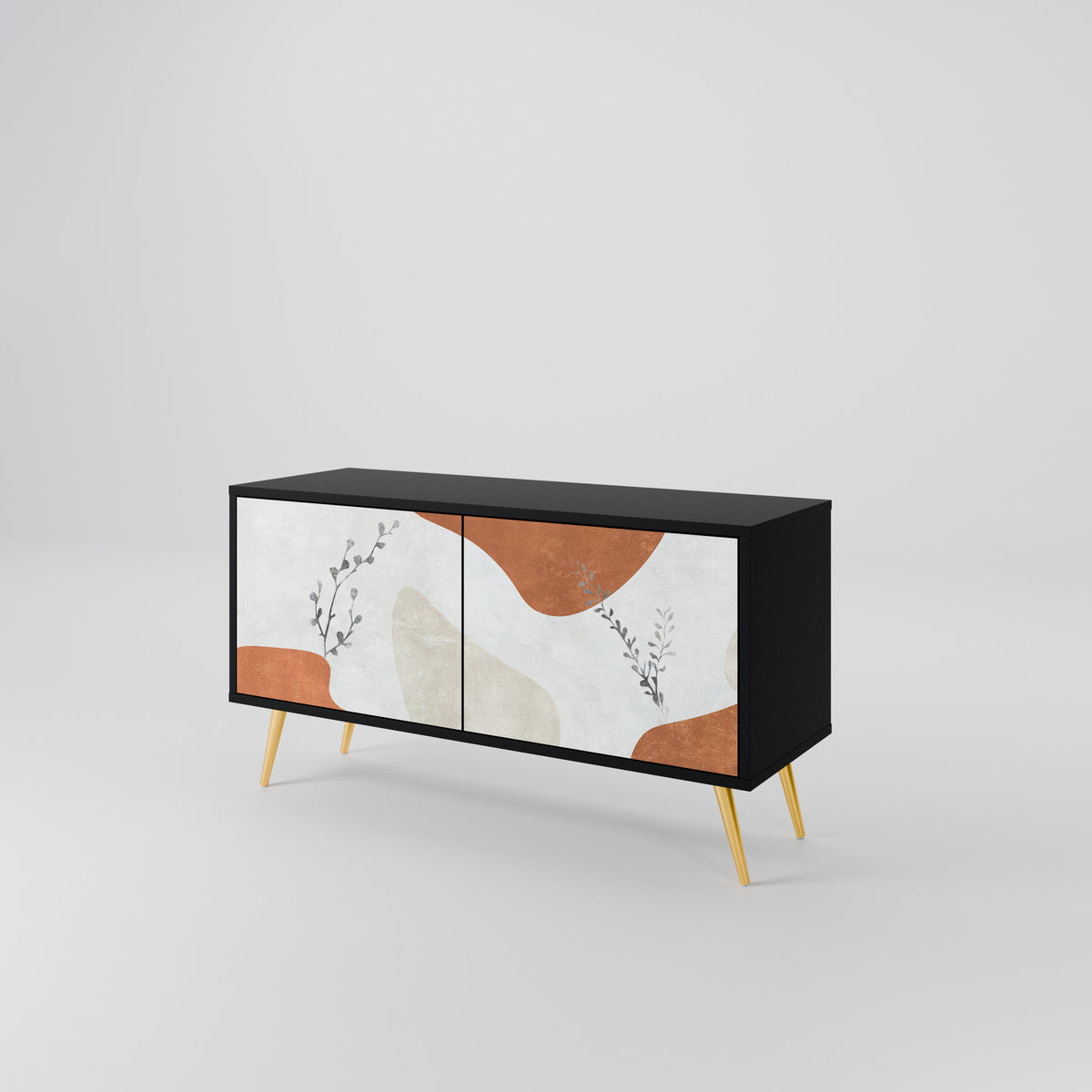 TRANQUIL TWIG Compact 2-Door TV Cabinet