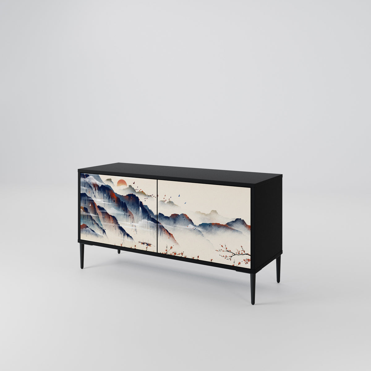 JAPANESE LANDSCAPE Συμπαγές έπιπλο τηλεόρασης 2-θυρών