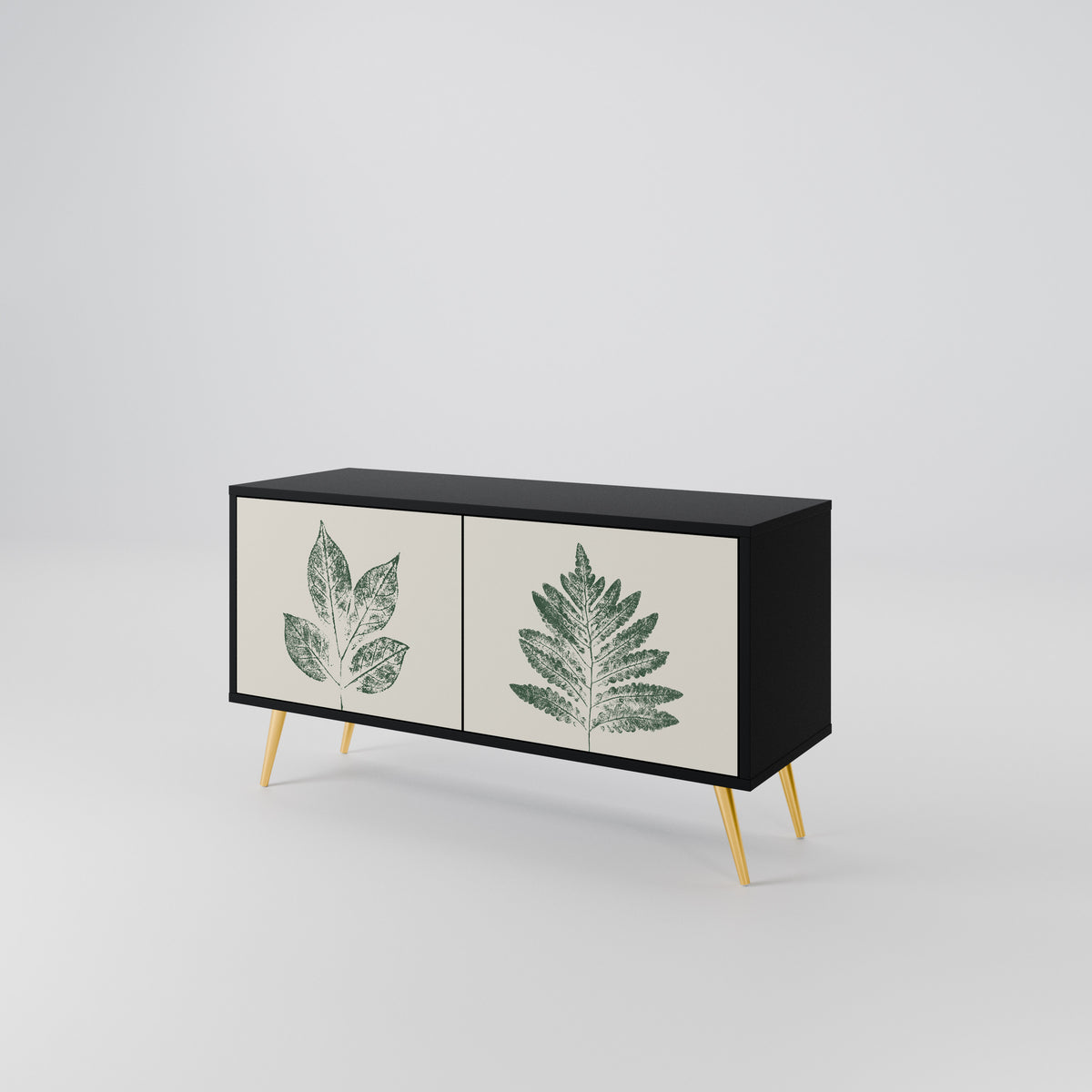 GREEN LEAFY STAMPS Συμπαγές έπιπλο τηλεόρασης 2-θυρών