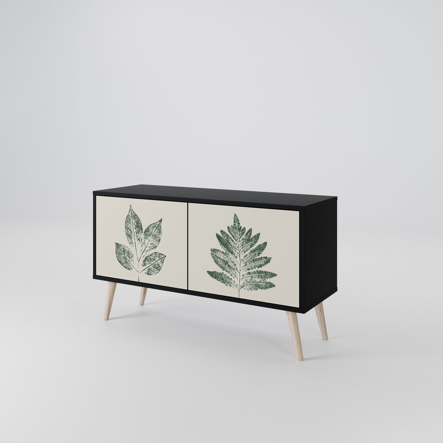 GREEN LEAFY STAMPS Συμπαγές έπιπλο τηλεόρασης 2-θυρών